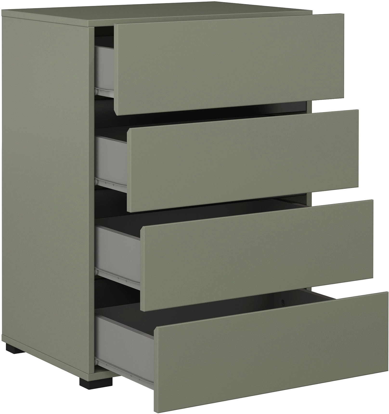 INOSIGN Kommode »Cross,Breite 60 cm, moderne grifflose Sideboard,4 Schubkästen« Schubladenschrank mit viel Stauraum, Flur Highboard