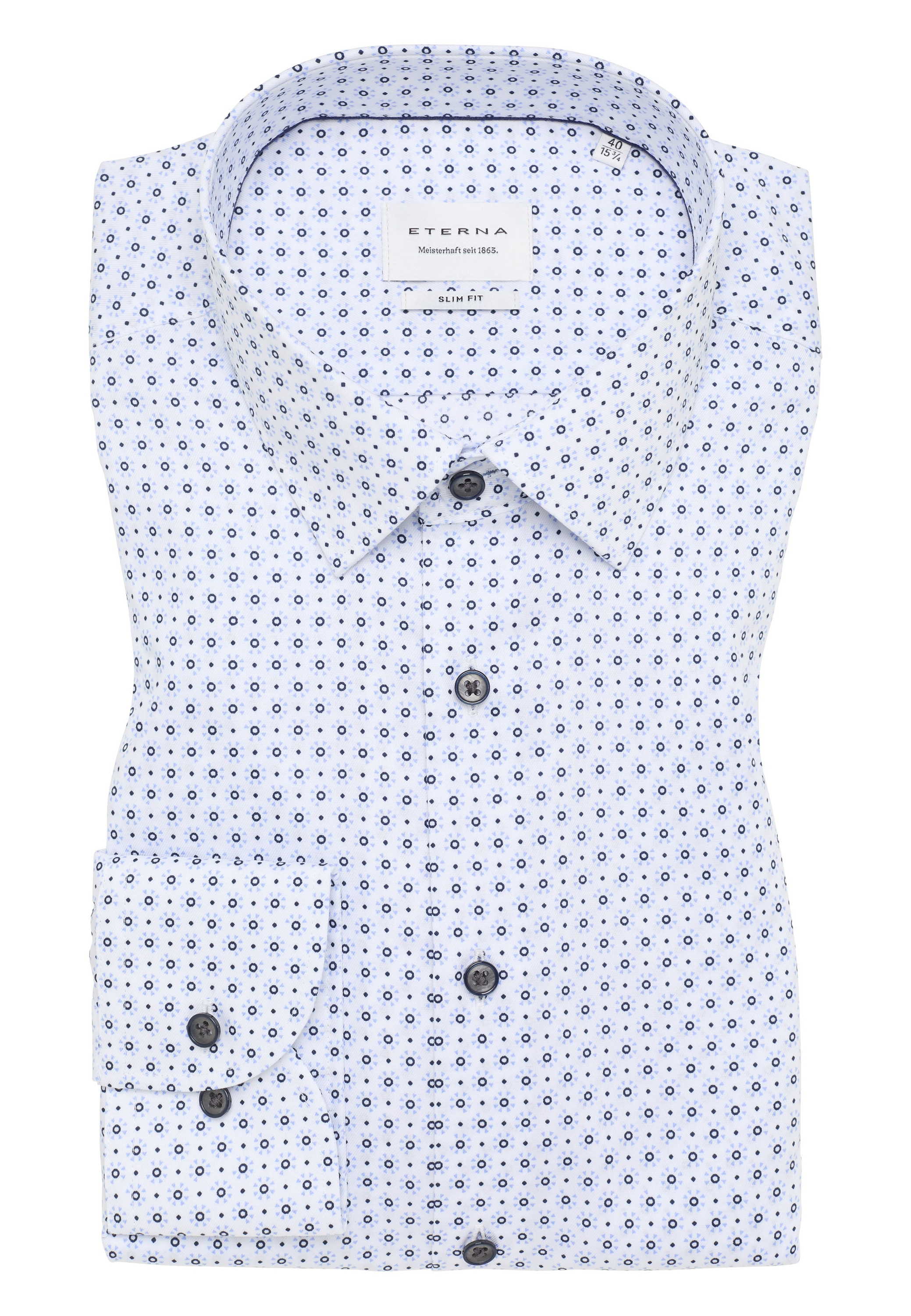 Eterna Langarmhemd »SLIM FIT« NON IRON (bügelfrei)