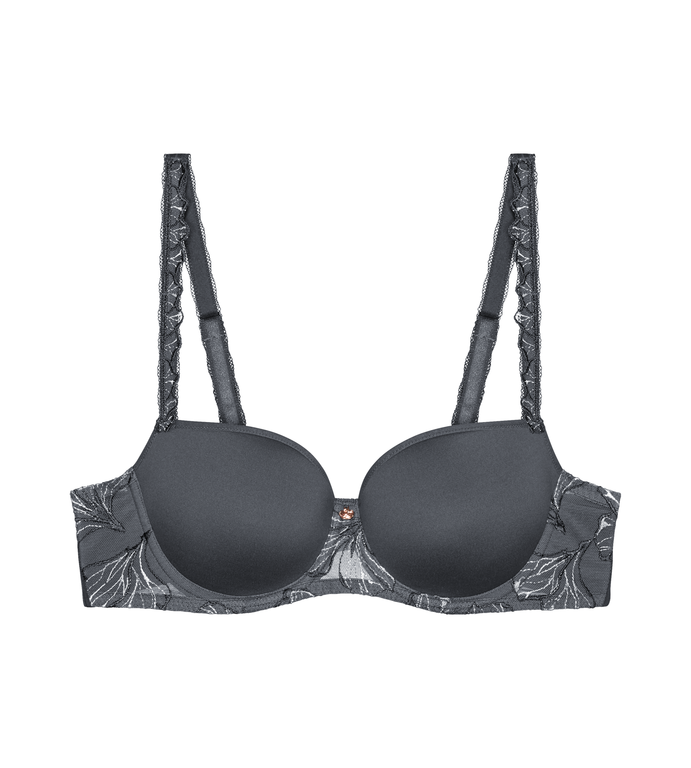 Triumph Halbschalen-BH »Wild Iris Florale«, Spacer-Cups, tiefer Rückenausschnitt, wattiert, feminin