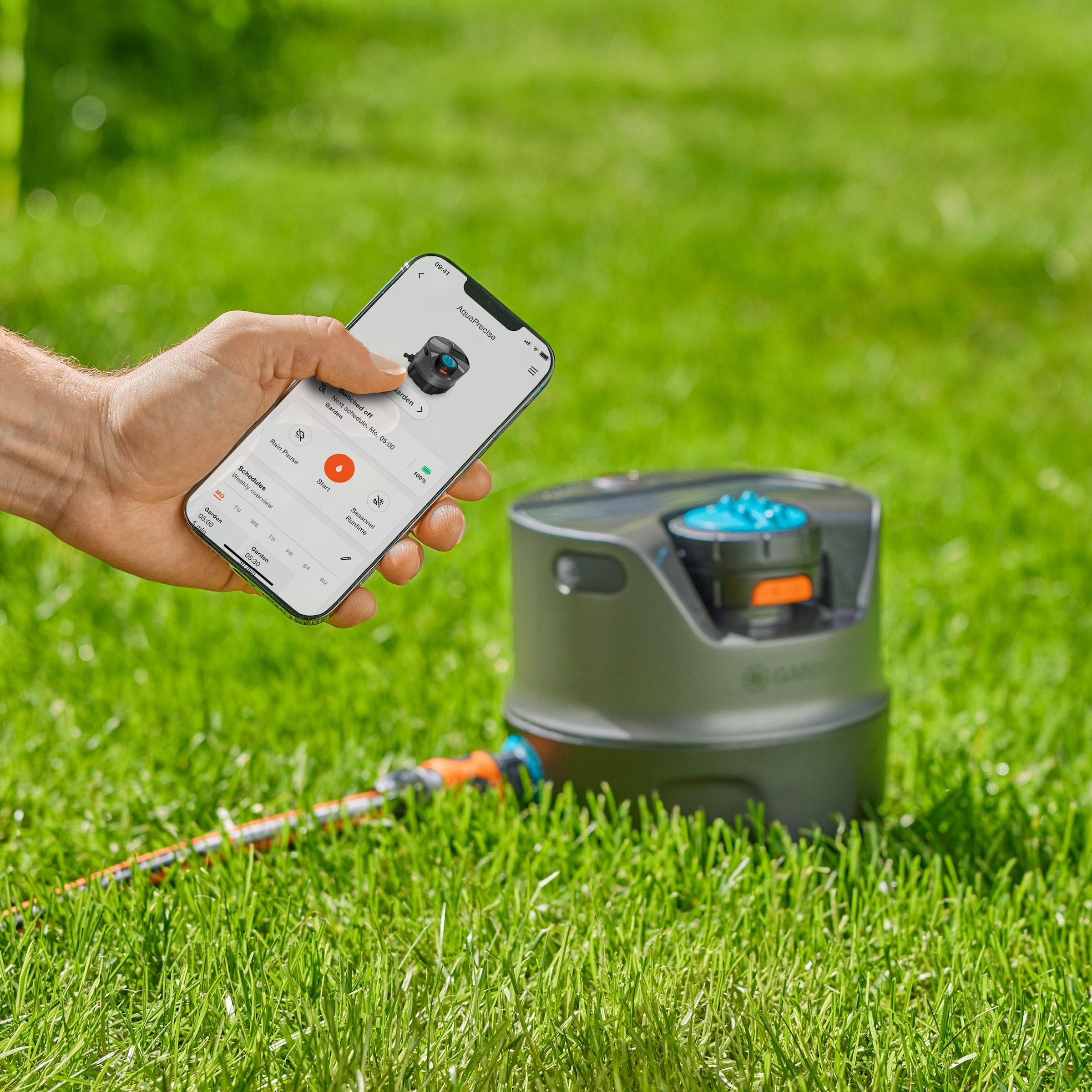 GARDENA Bewässerungssteuerung »AquaPrecise« solarbetrieben, für den Rasen