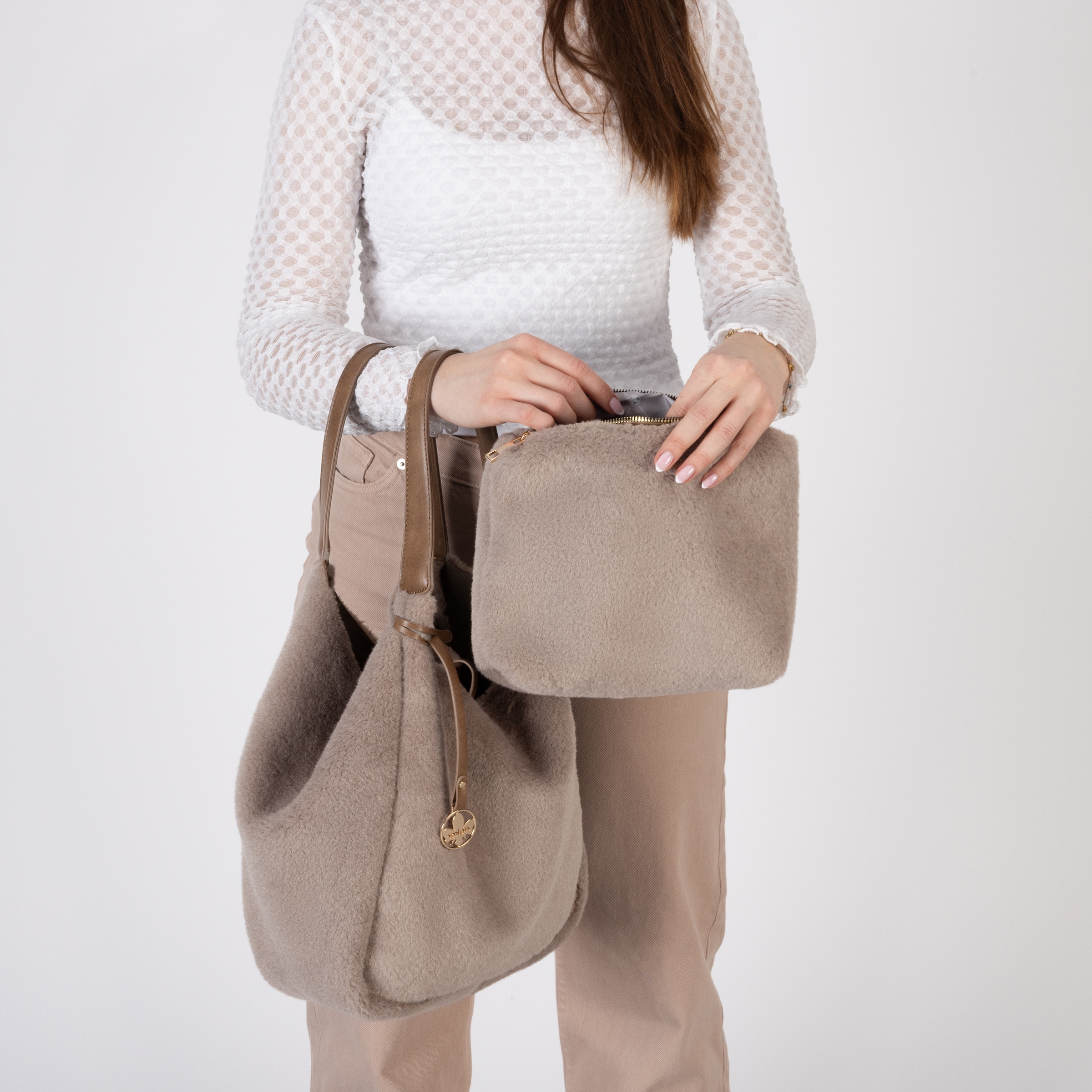 Rieker Shopper Umhängetasche mit herausnehmbarer Innentasche, 2 tlg.