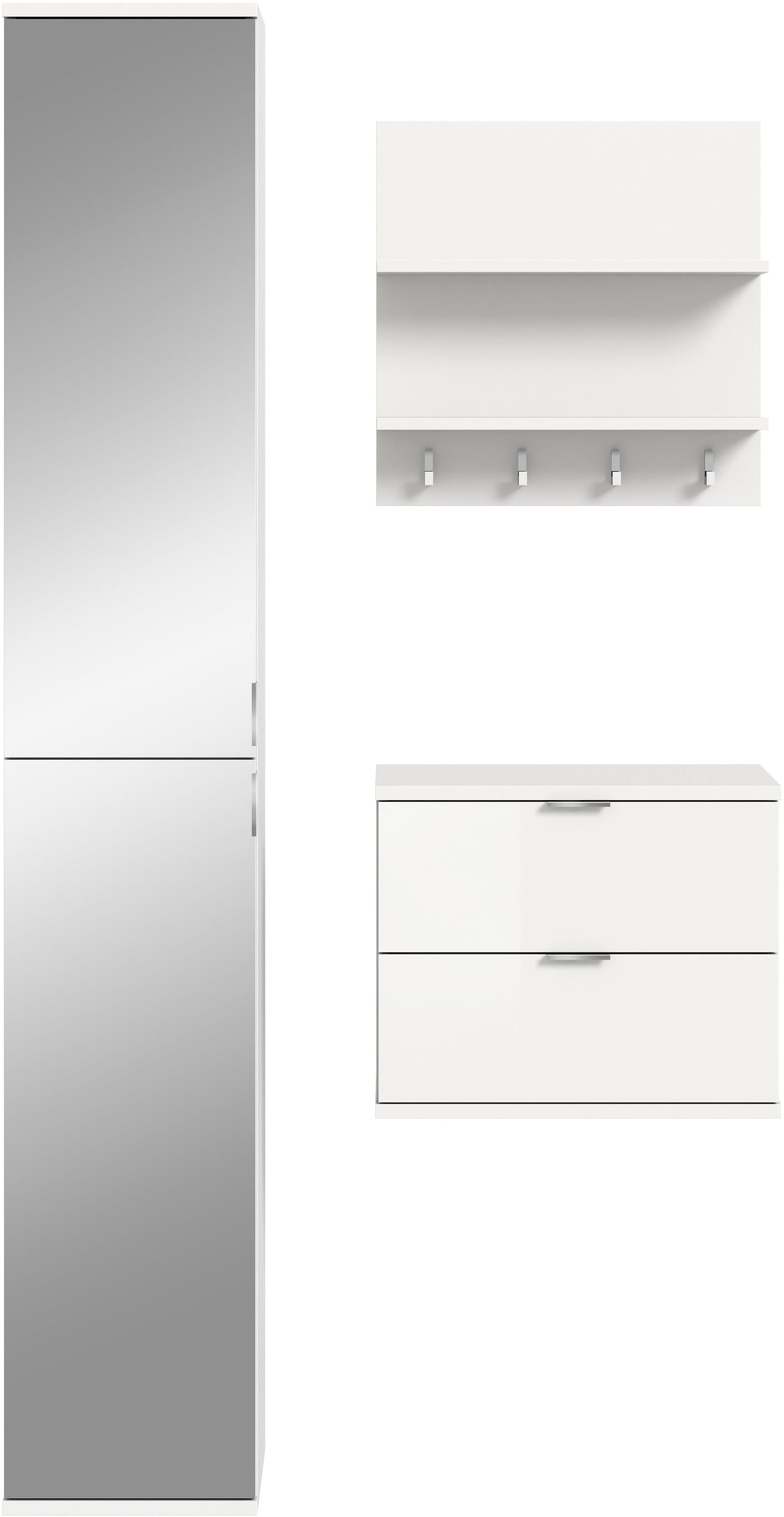 INOSIGN Garderoben-Set, (3 St.), Trondheim, Garderobenset 3-tlg. Breite 82 cm, Flur, Diele, Kombination
