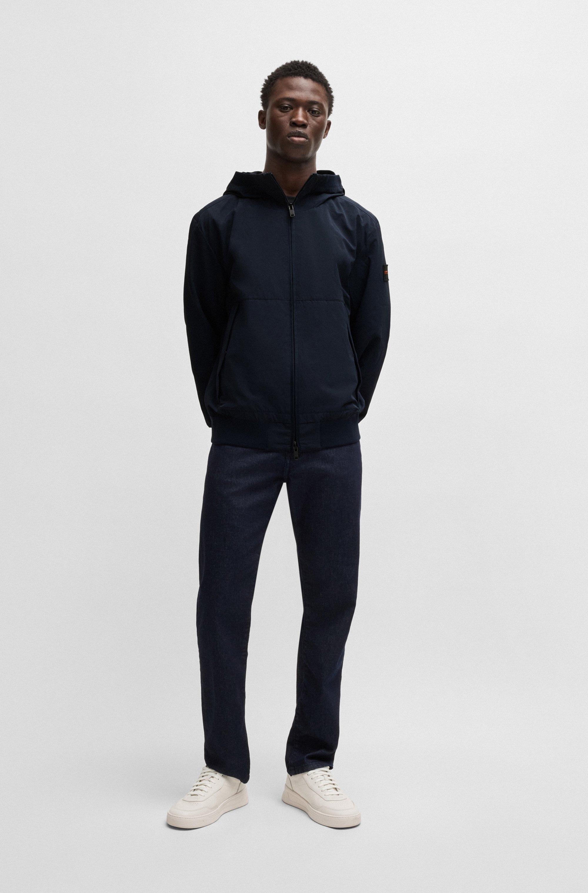 BOSS ORANGE Outdoorjacke »Oloco«, mit Kapuze, mit Kapuze