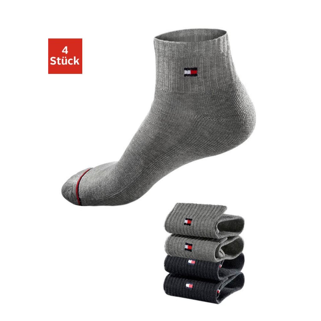 Tommy Hilfiger Kurzsocken, (4 Paar)