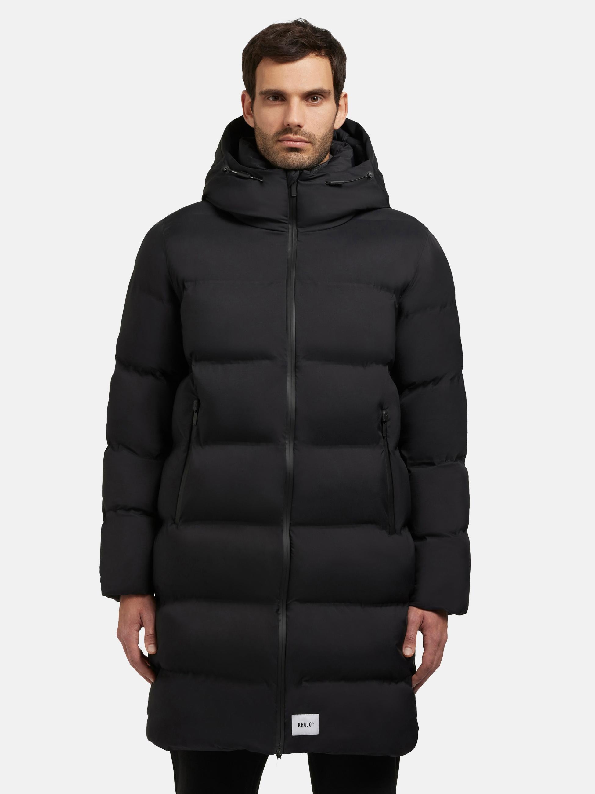 khujo Steppmantel »Steppmantel Caius2-YM«, Stylischer Herren Wintermantel mit Kapuze
