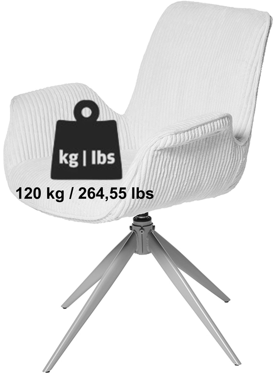 Jahnke Schalenstuhl »BAT TWIST DUO« () 2er Set, drehbar, gepolstert, mit Armlehnen, B:66xT:60,5xH:85 cm