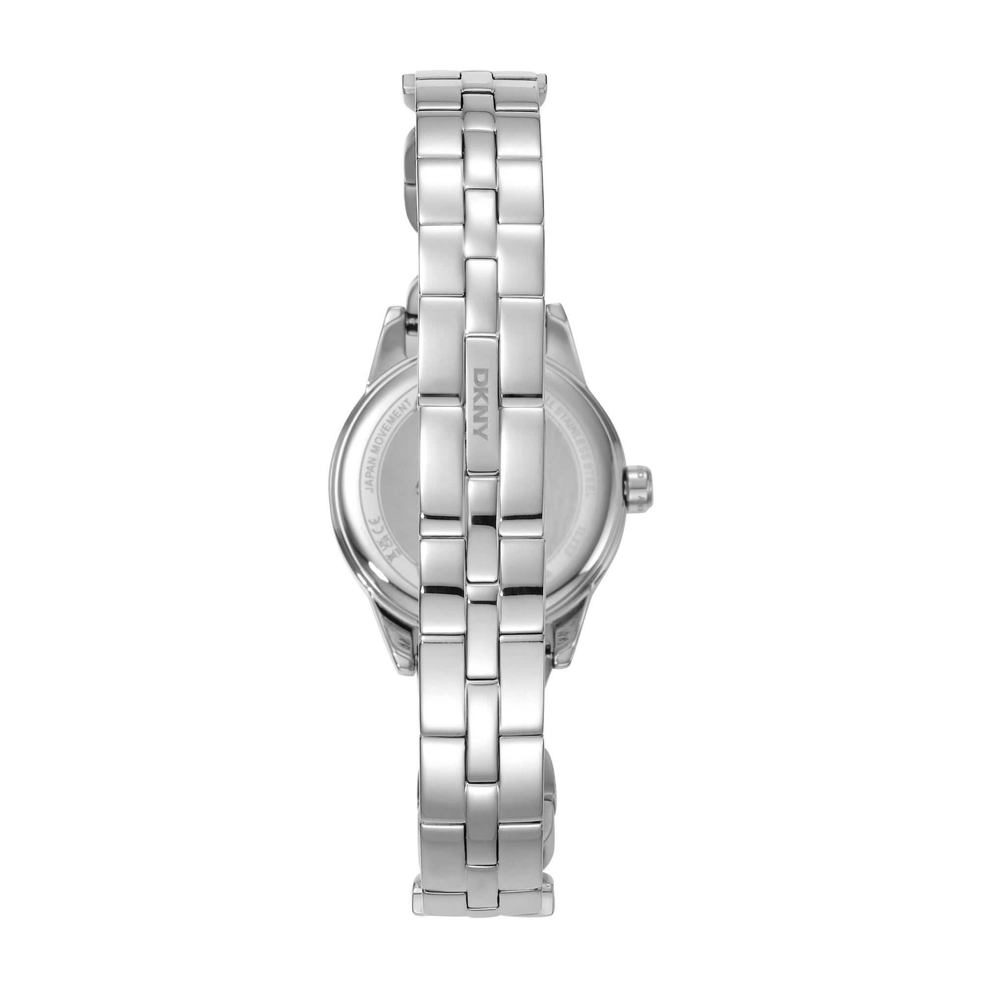 DKNY Quarzuhr »Open Link Watch« Armbanduhr, Damenuhr, Edelstahlarmband, analog