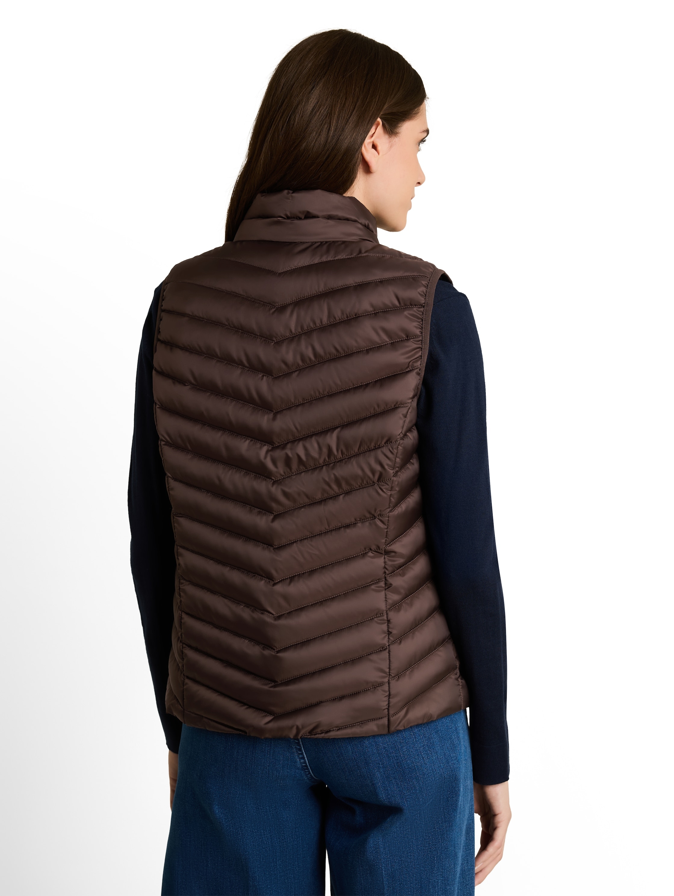 TOM TAILOR Steppweste mit Stehkragen und feiner Stepp-Struktur