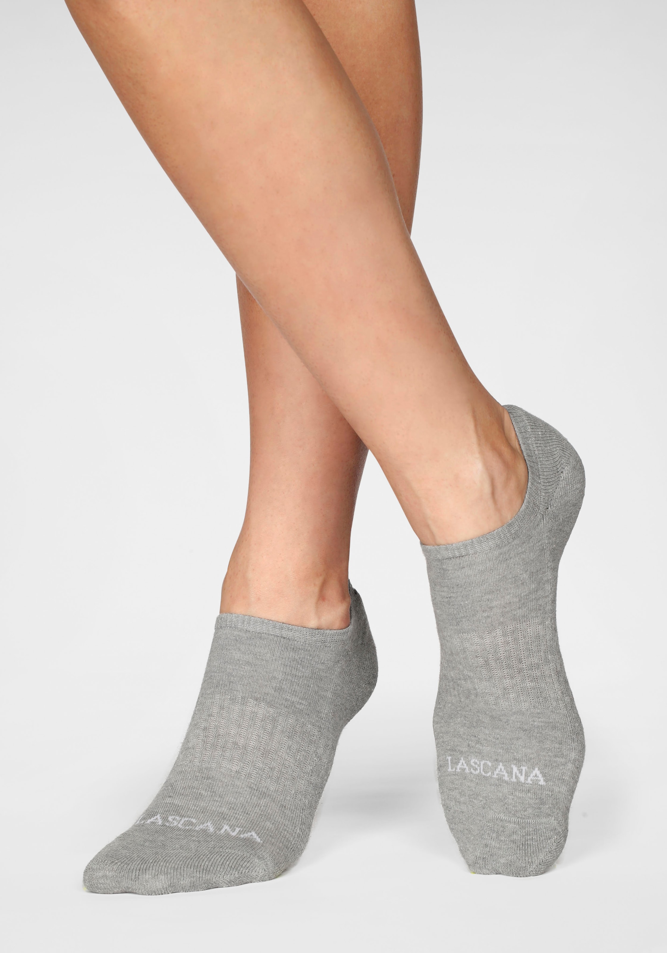 LASCANA ACTIVE Sneakersocken, (Packung, 7 Paar), mit Fußfrottee