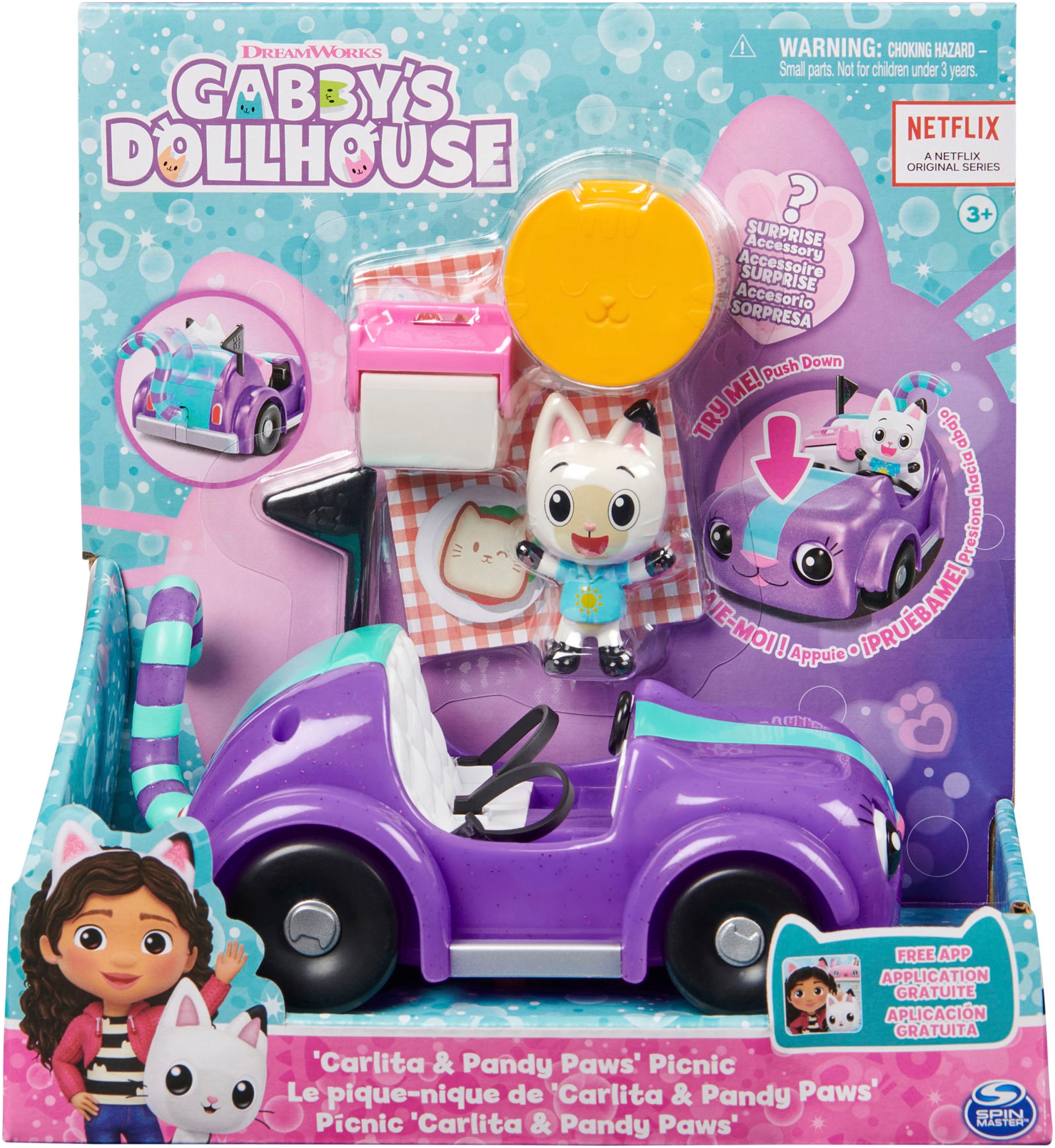 Spin Master Spielzeug-Auto »Gabby's Dollhouse – Carlita Vehicle«