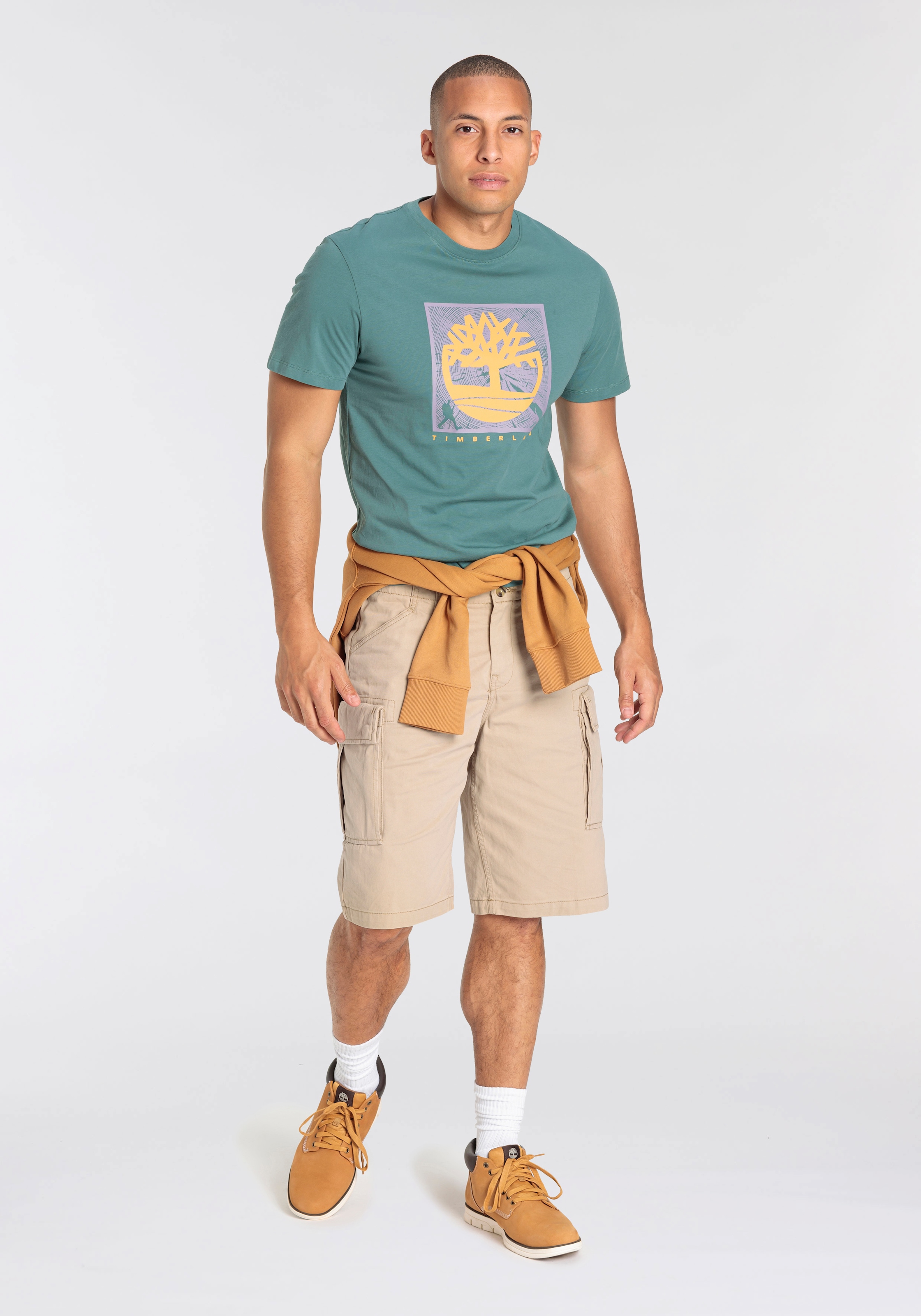 Timberland T-Shirt »Short Sleeve Front Graphic Tee«, in großen Größen
