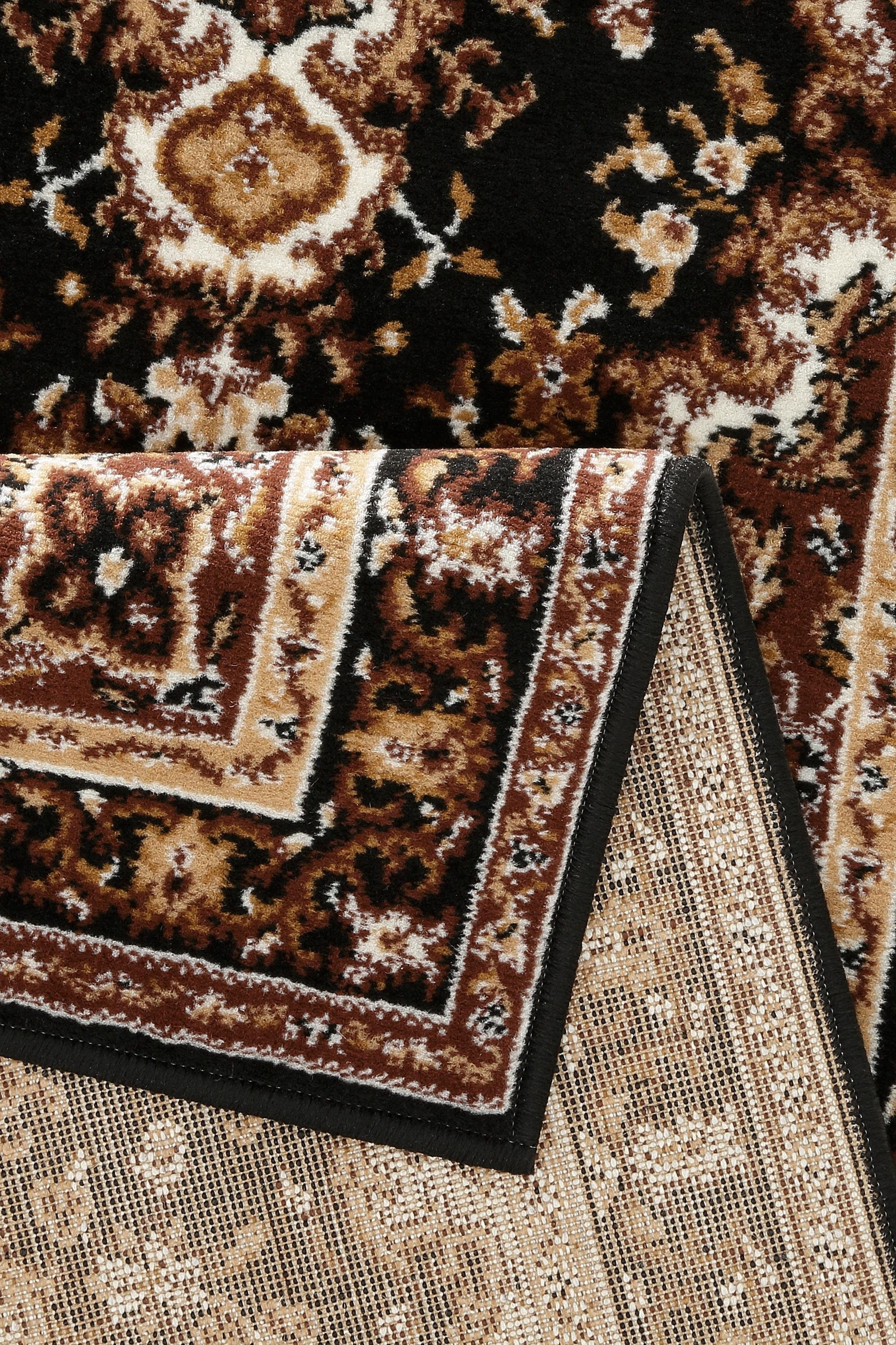 my home Läufer »Oriental, Made in Belgium«, rechteckig, 7 mm Höhe, Läufer, Brücke, Kurzflor, Orient-Optik, mit Bordüre, gewebt