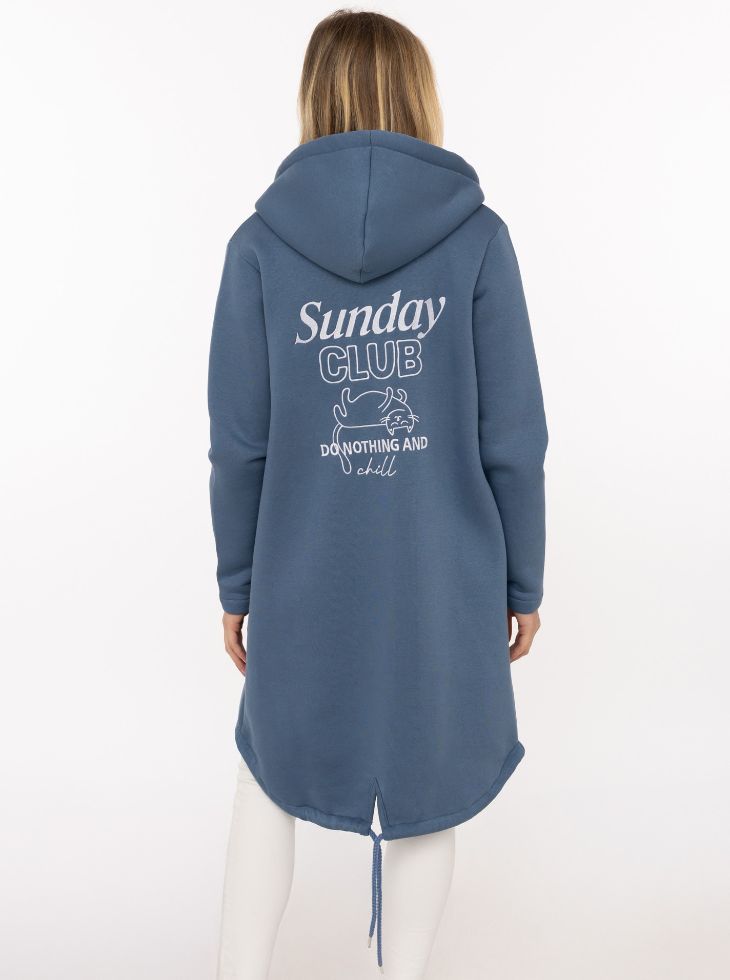 Zwillingsherz Kurzmantel »"Sunday Club"« mit Stickerei, Taschen und Reißverschluss