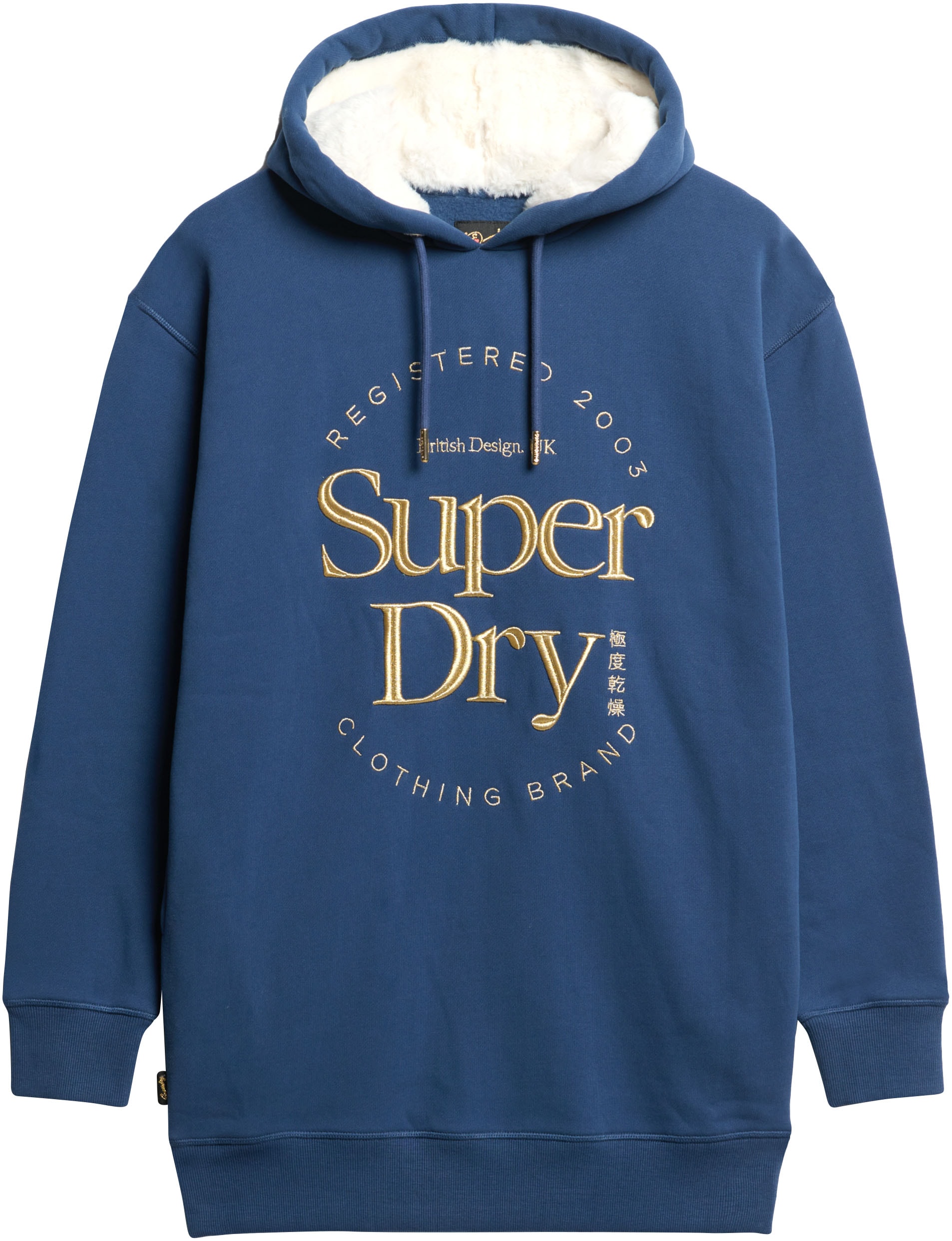 Superdry Jerseykleid »LUXE METALLIC LOGO HOOD DRESS«