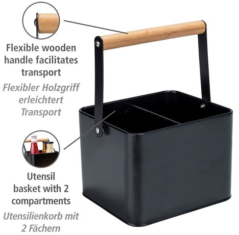 WENKO Organizer »Modell Baco« robuster Tragekorb, ideal zur Aufbewahrung von Ketchup und Grillsaucen