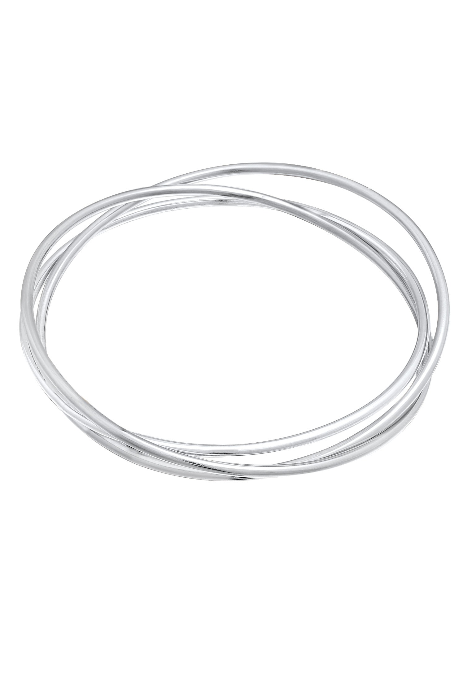 Elli Premium Armreif »Armband Armreif Dreier Mehrreihig Verschlungen 925 Silber«