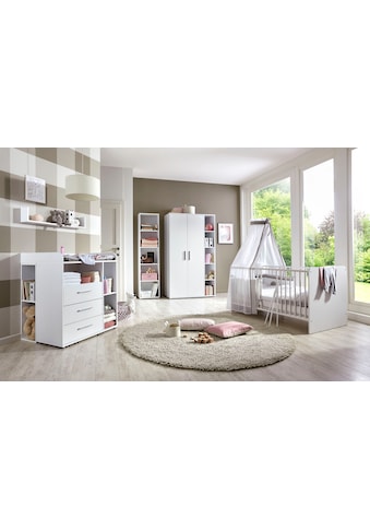 Babyzimmer-Komplettset »Luis«, (Set, 7 St., Bett + Wickelkommode + 2-trg. Schrank +...