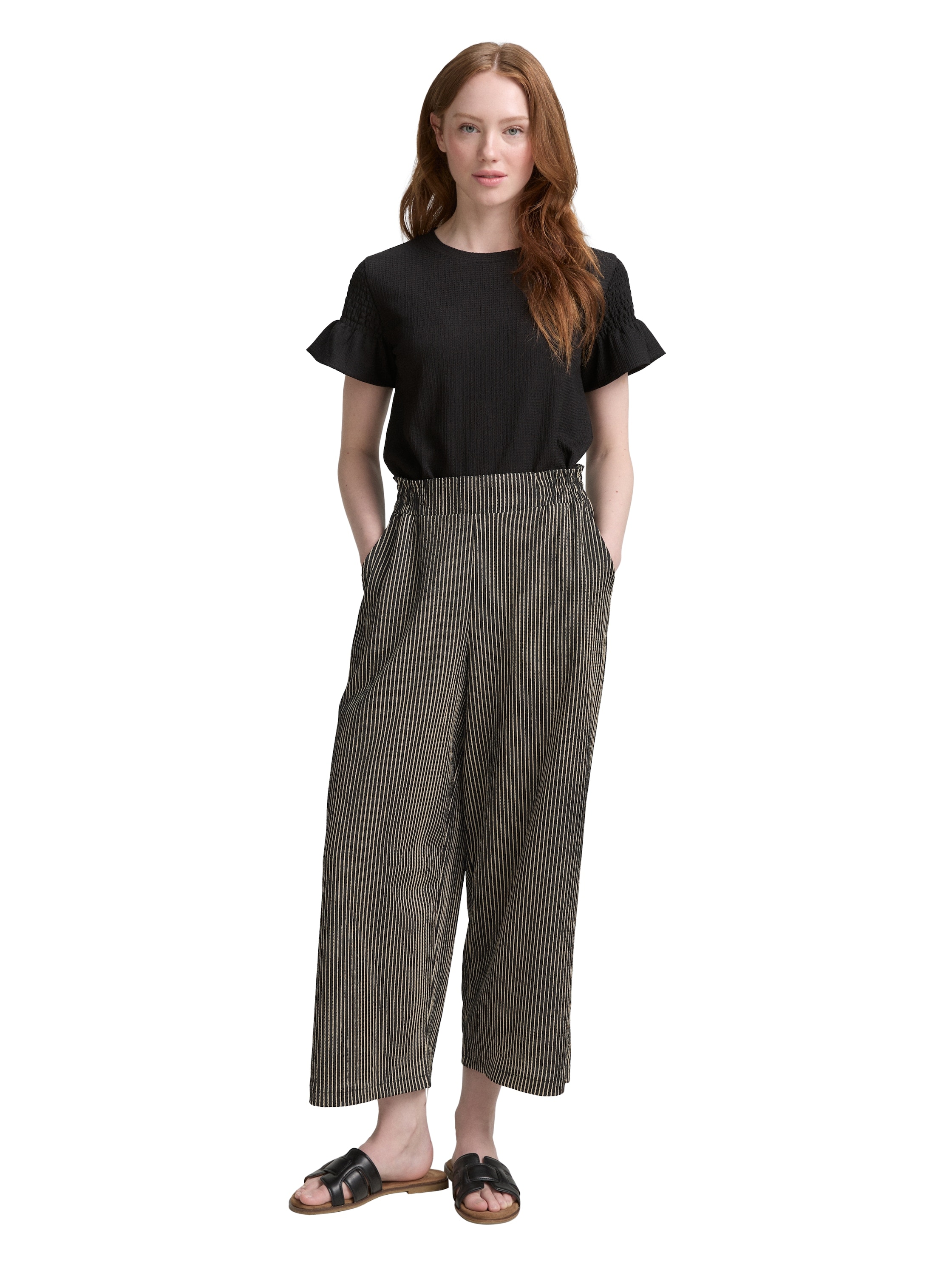 TOM TAILOR Denim Stoffhose, mit elastischem Bund