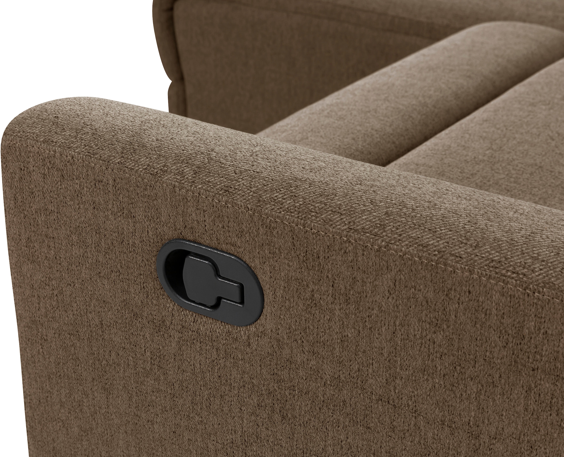 INOSIGN Ecksofa »JENNA, L-Form, 209cm, manuelle u. elektrische Funktion, mit USB A/C,«, Liegefunktion 105°-150°, Federkern, Struktur fein