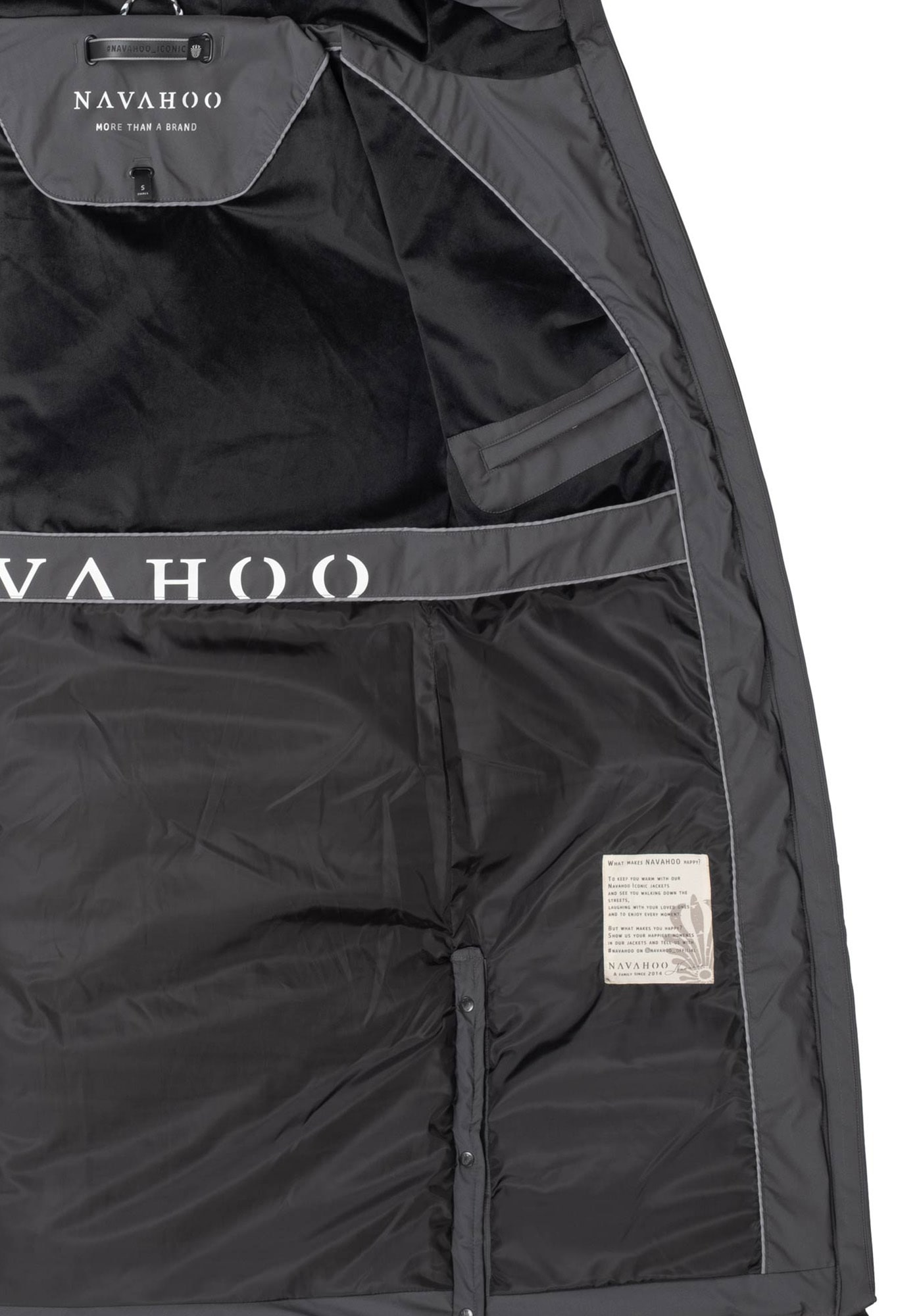 Navahoo Winterjacke »Navahoo Schmatzibaer lange Damen Winter Steppjacke N009«