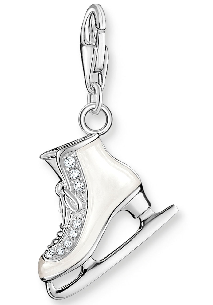 THOMAS SABO Charm-Einhänger »Schlittschuh, 1907-041-14«, mit Zirkonia (synth.)