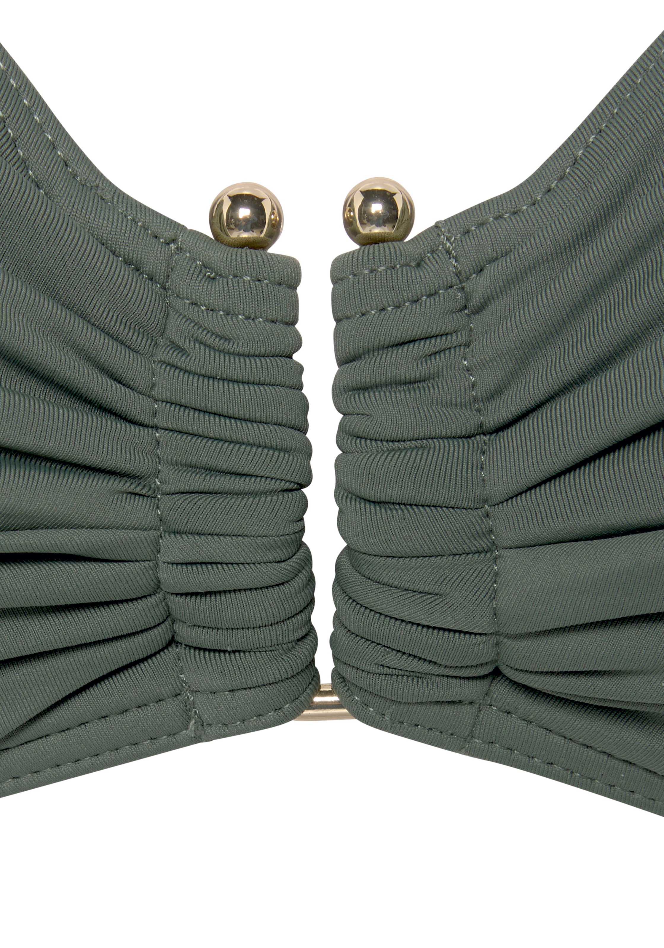 LASCANA Bügel-Bikini-Top »Italy« mit goldfarbigen Accessoire