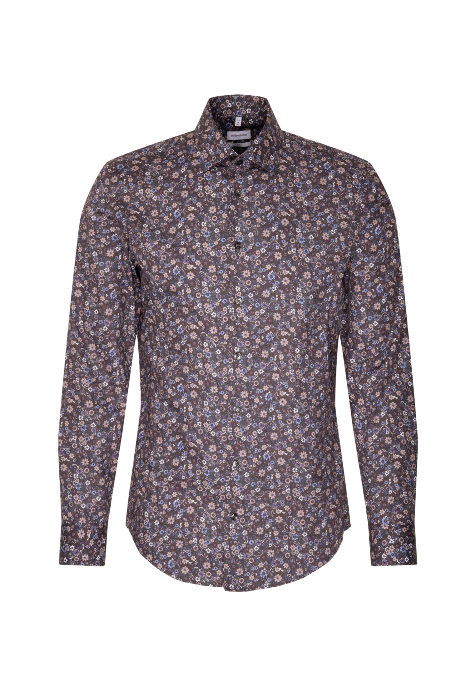 seidensticker Businesshemd »Slim« Slim 1/1 Kentkragen Floral