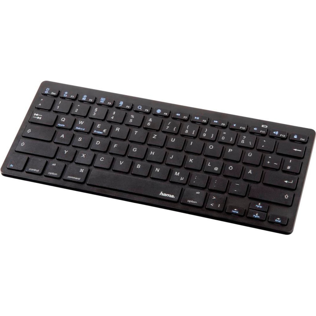 Hama Tastatur »Bluetooth-Tastatur "KEY4ALL X510", Schwarz«