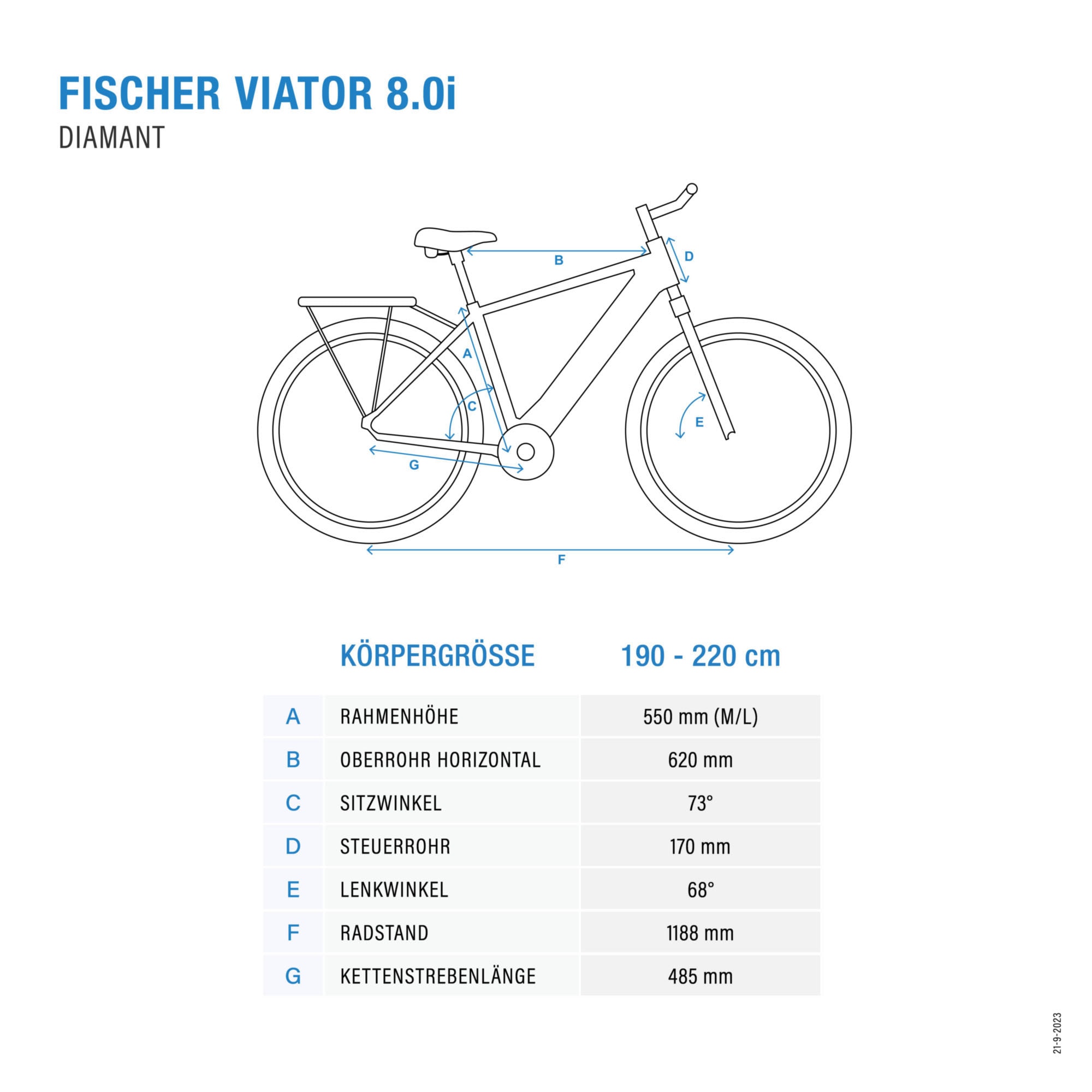 FISCHER Fahrrad E-Bike »VIATOR 8.0I 711 55«, 12 Gang, SX 11-50 Kettenschaltung, (mit Faltschloss), Pedelec, Elektrofahrrad für Damen u. Herren