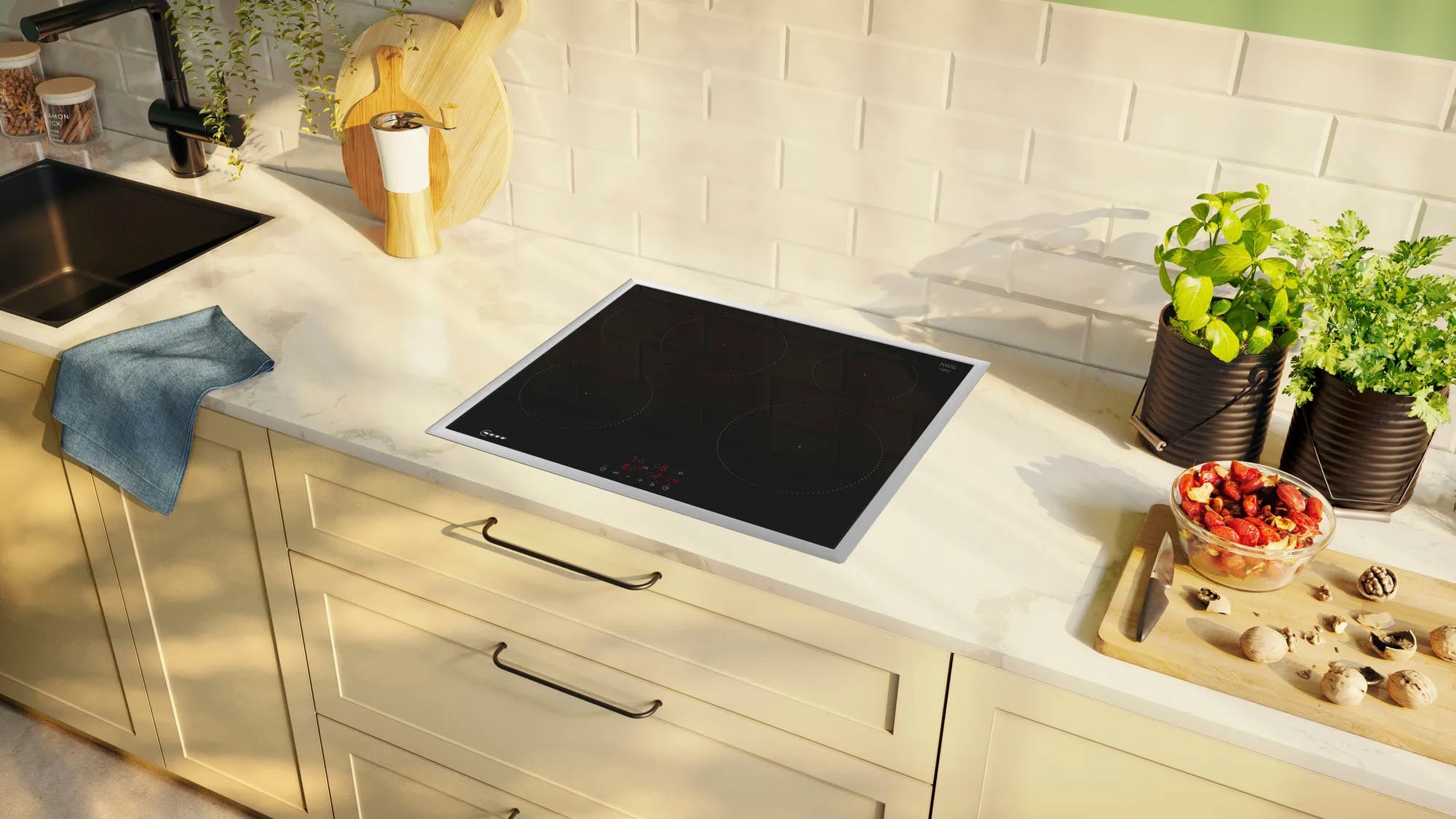 NEFF Induktions-Kochfeld von SCHOTT CERAN® »T56SBF1L0«, mit einfacher Touch Control Bedienung