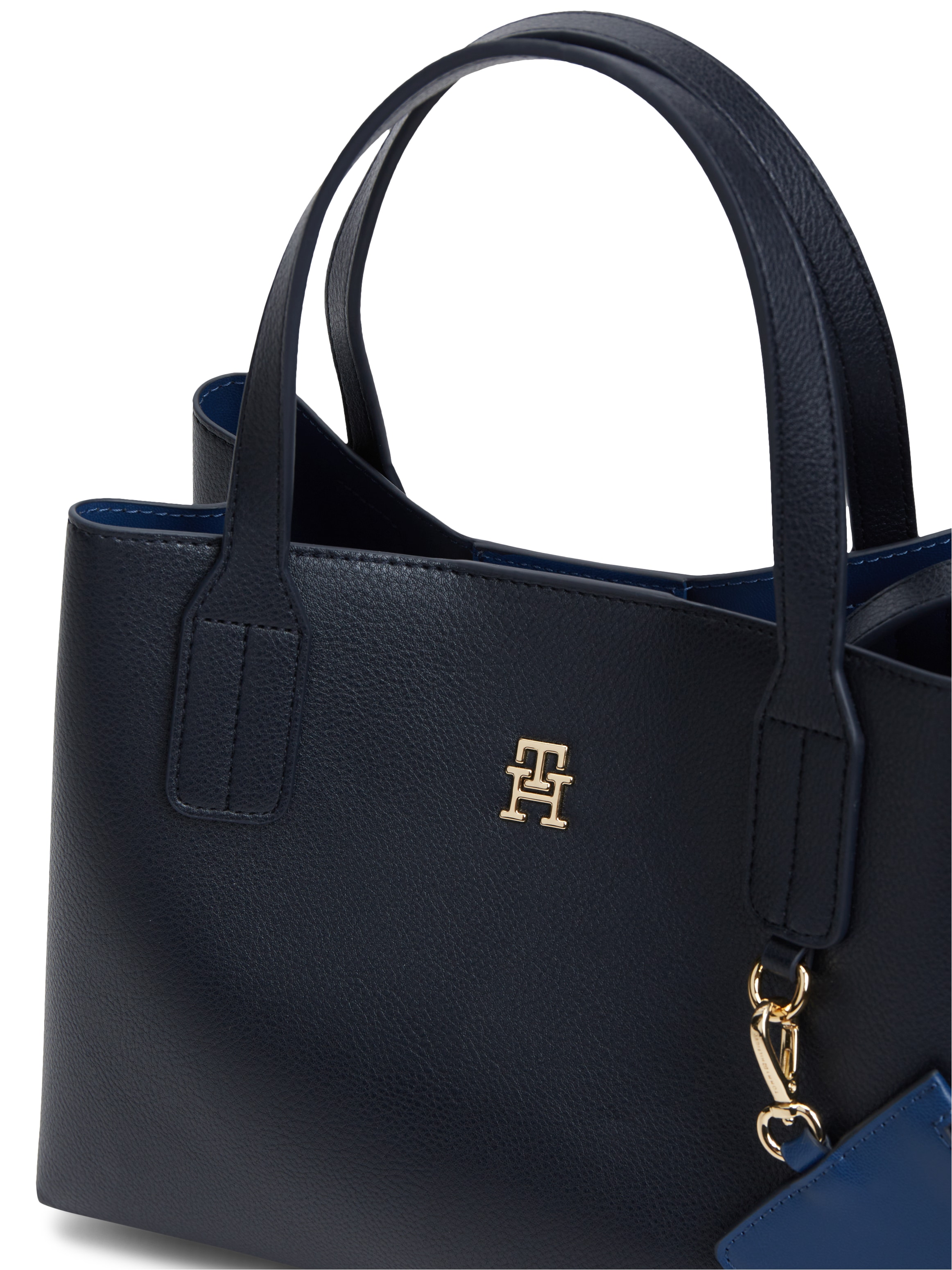 Tommy Hilfiger Henkeltasche »TH ICON MINI SATCHEL« Damen Tragetaschem Umhängetasche mit abnehmbarem RV-Täschchen