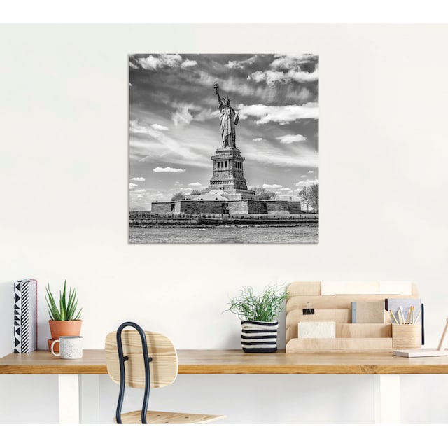 Artland Wandbild »New York City Freiheitsstatue«, Amerika, (1 St.), als  Alubild, Leinwandbild, Wandaufkleber oder Poster in versch. Größen auf  Raten kaufen
