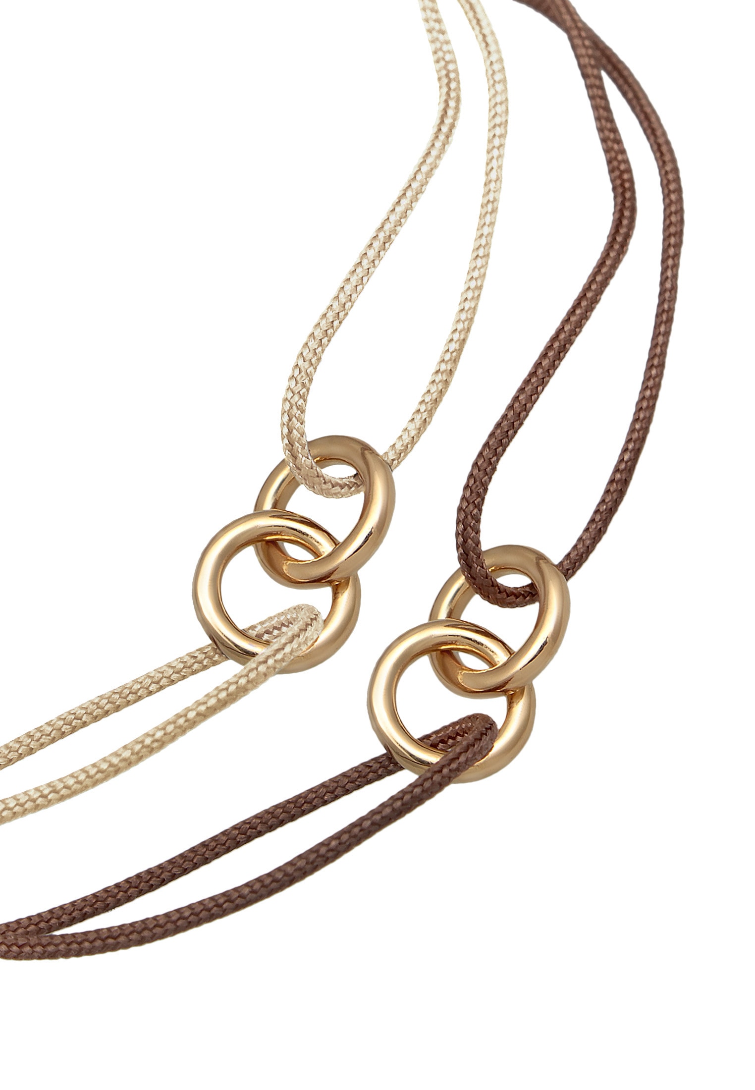 Elli Armketten Set »Armband Kreis Infinity 925 Sterling Silber vergoldet«