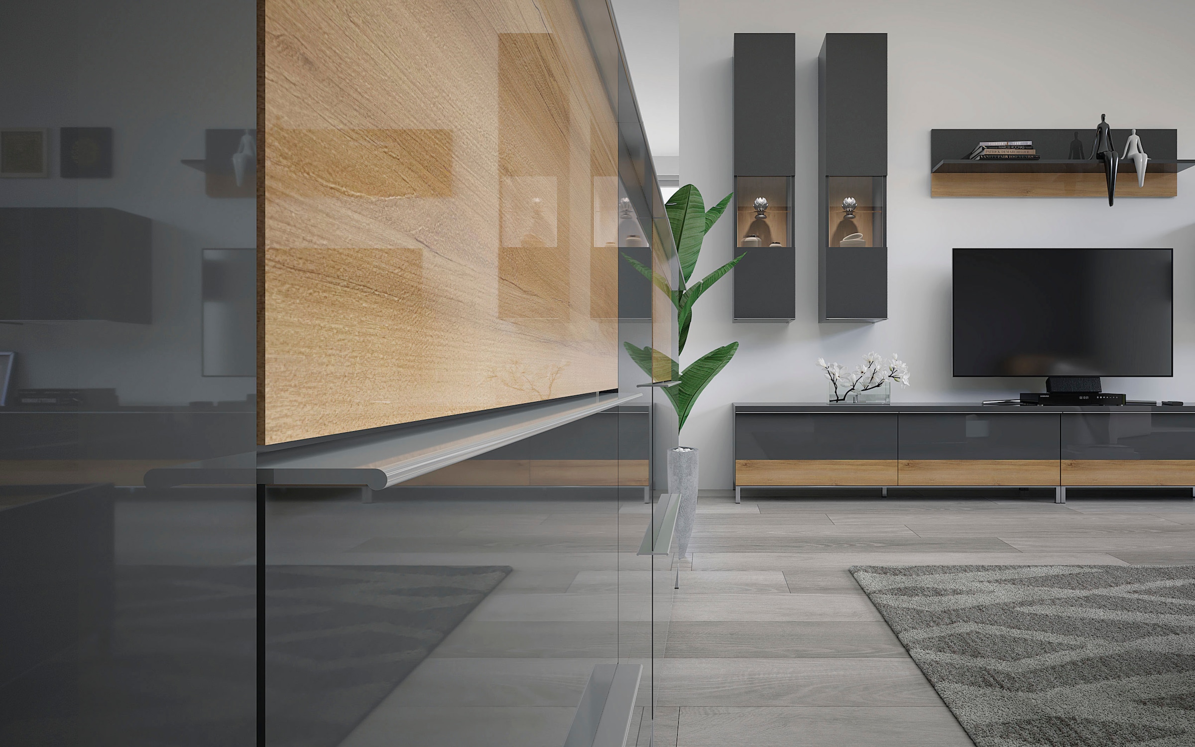Places of Style Kommode »Onyx«, UV lackiert, mit Soft-Close-Funktion