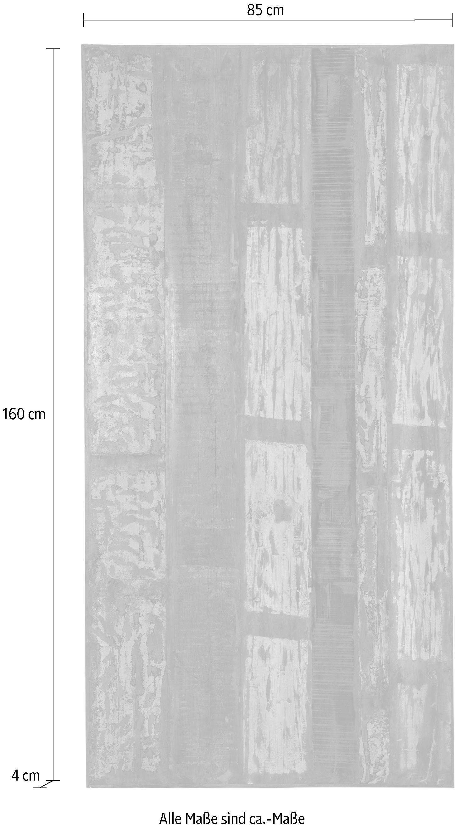 SIT Tischplatte aus recyceltem Altholz, in Vintage Optik