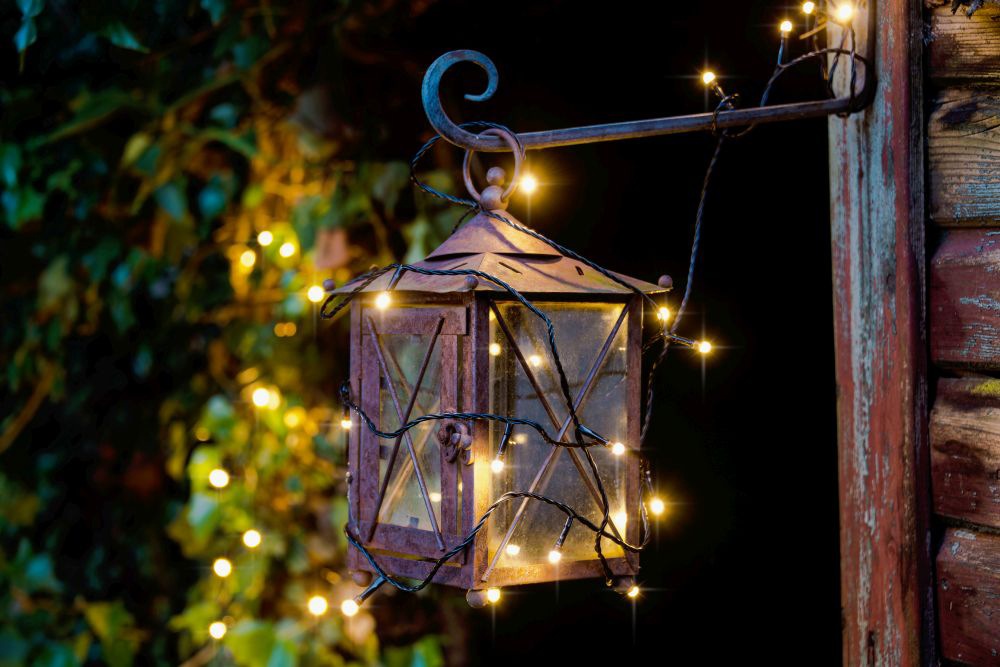 KONSTSMIDE LED-Lichterkette »Weihnachtsdeko aussen«, gefrostet, 80 warm weiße Dioden