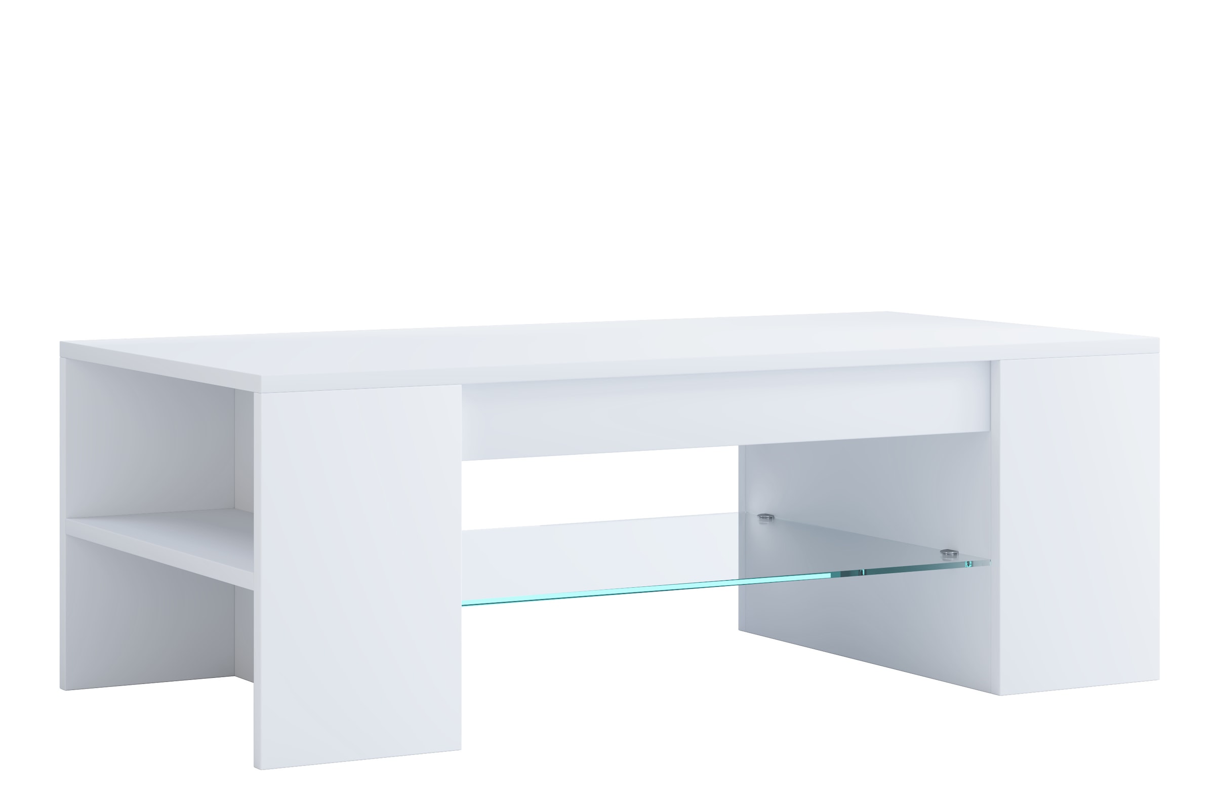 VCM Beistelltisch »Holz Sofatisch Couchtisch Schublade Glas Tunas«