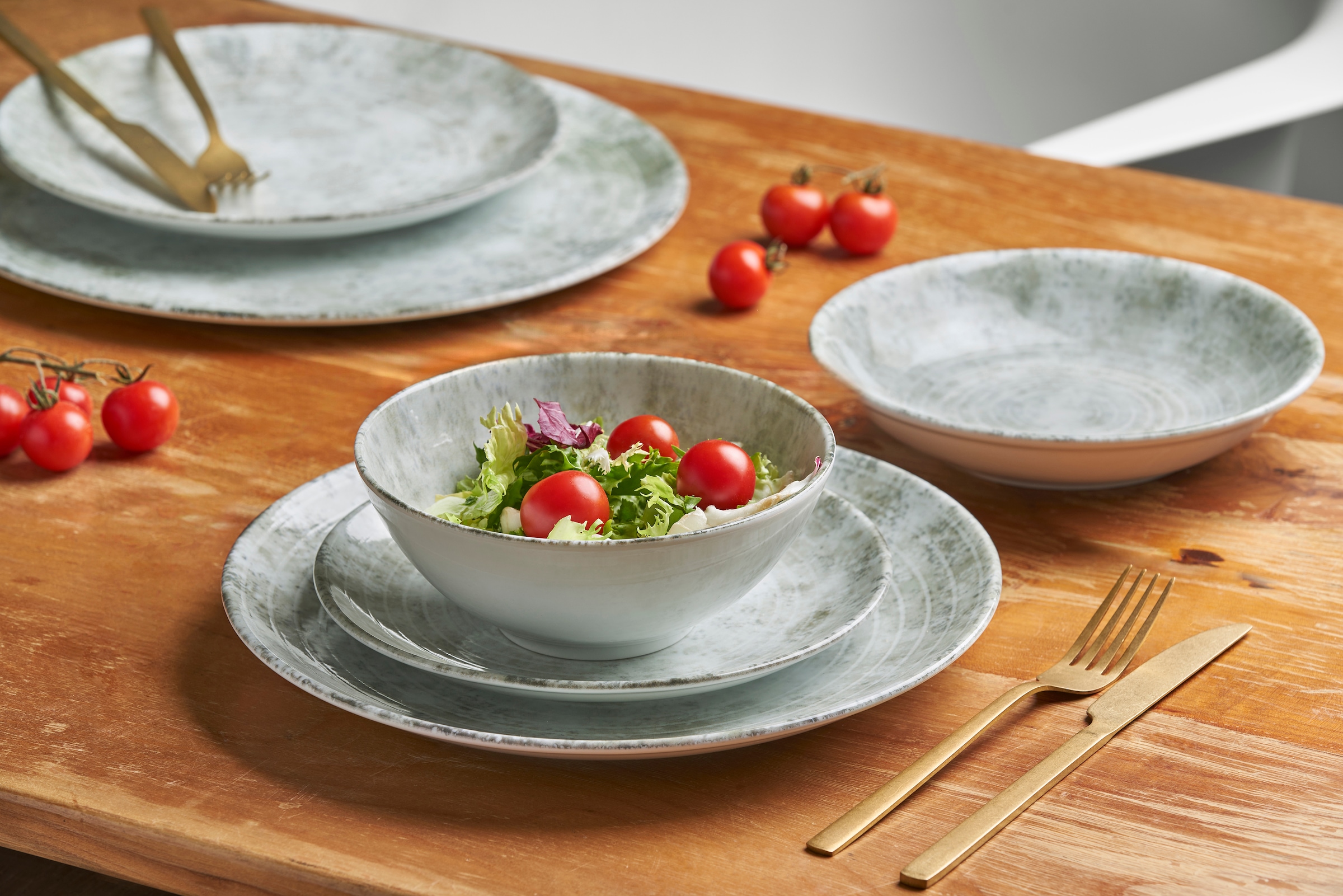 van Well Schale »Korfu, eckig, 11,5 cm, 6 Stück« 6 Stk. aus Porzellan spülmaschinengeeignet