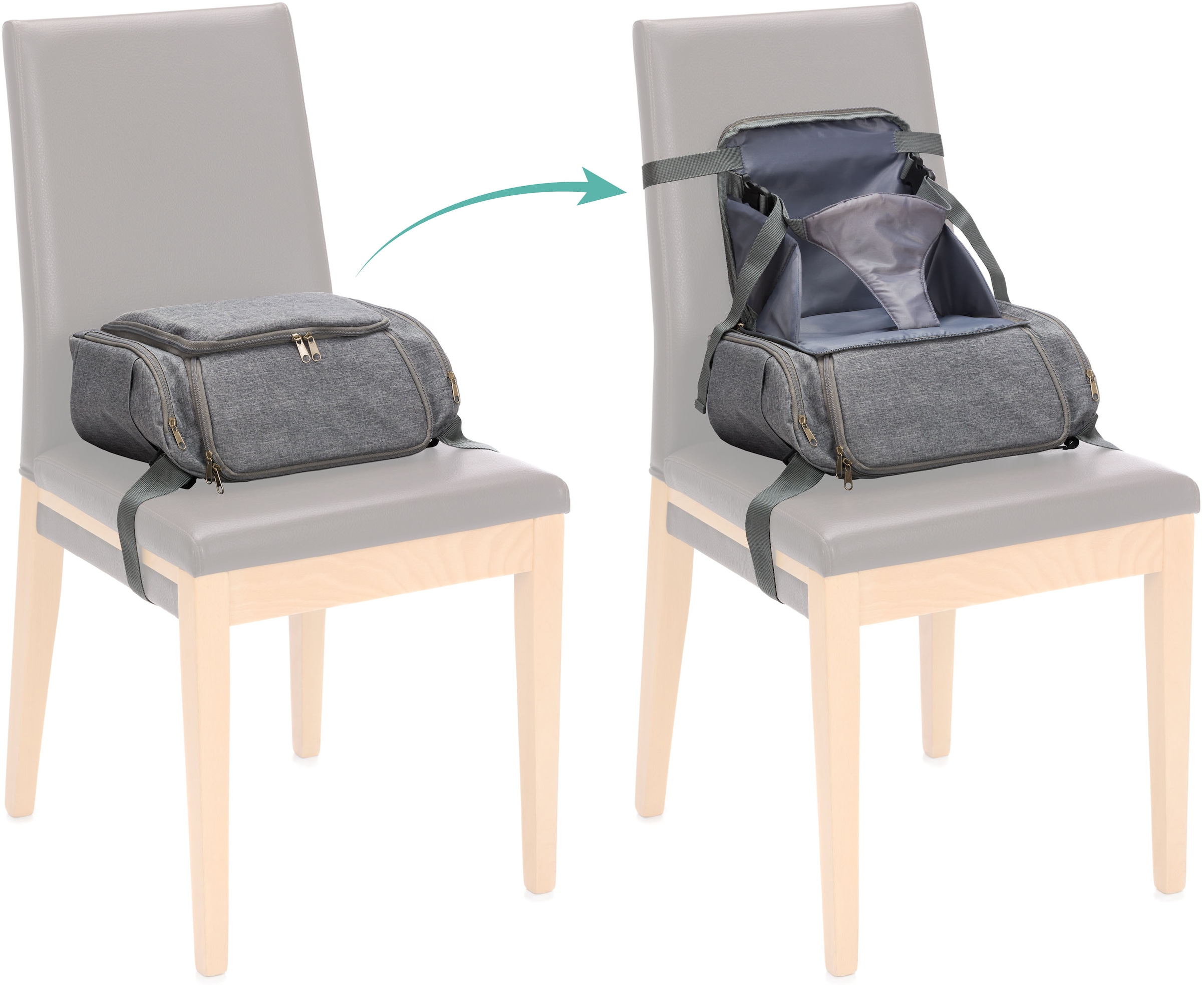 Fillikid Tischsitz »Reise-Sitzpolster« Tasche und Sitzerhöhung in einem