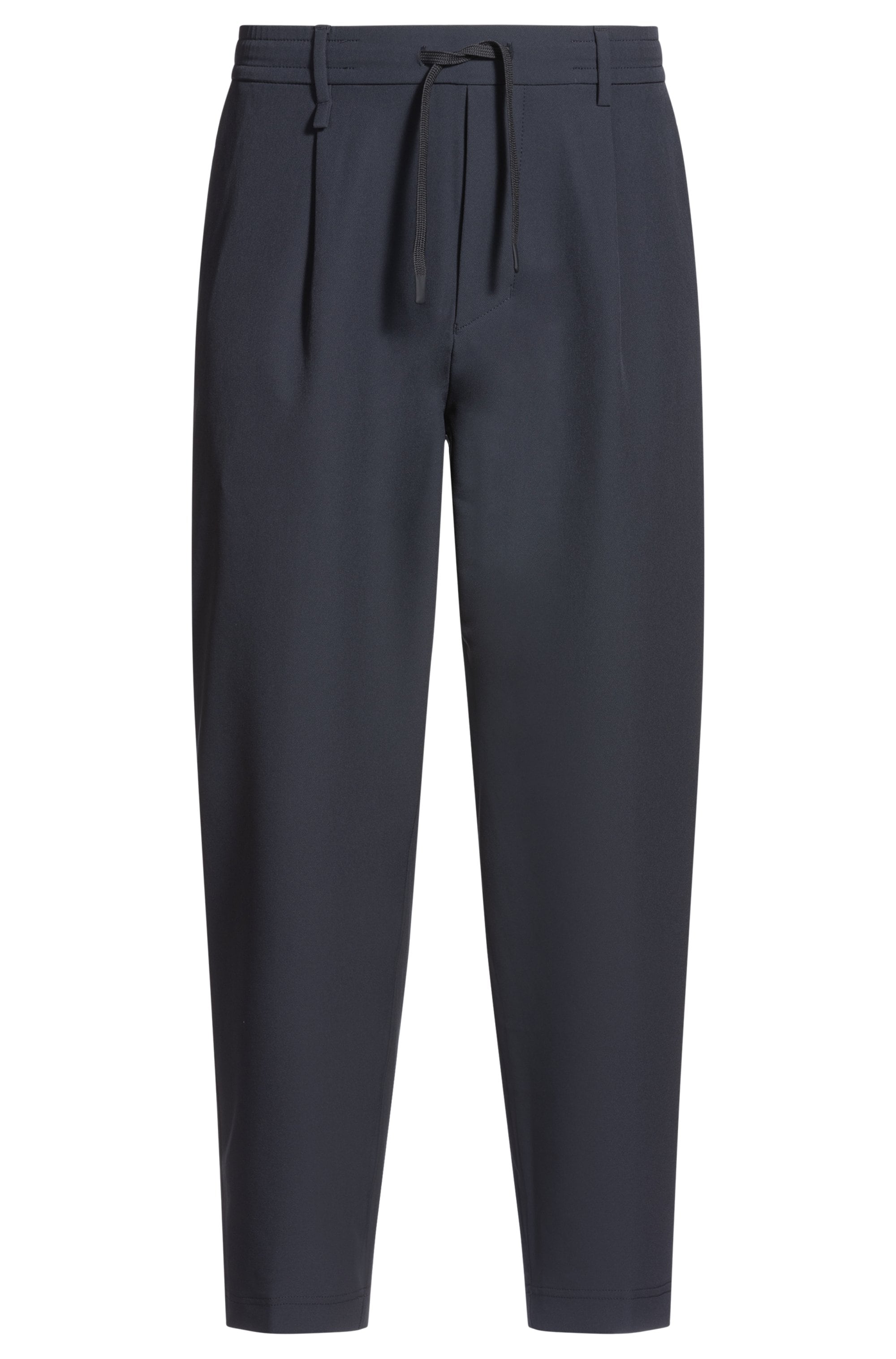 BOSS GREEN Webhose »T_Convert-Pleat«, mit Zugbund und Markenlabel