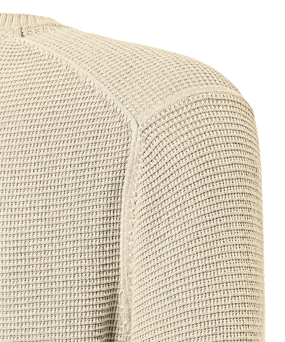 Pierre Cardin Rundhalspullover mit Struktur