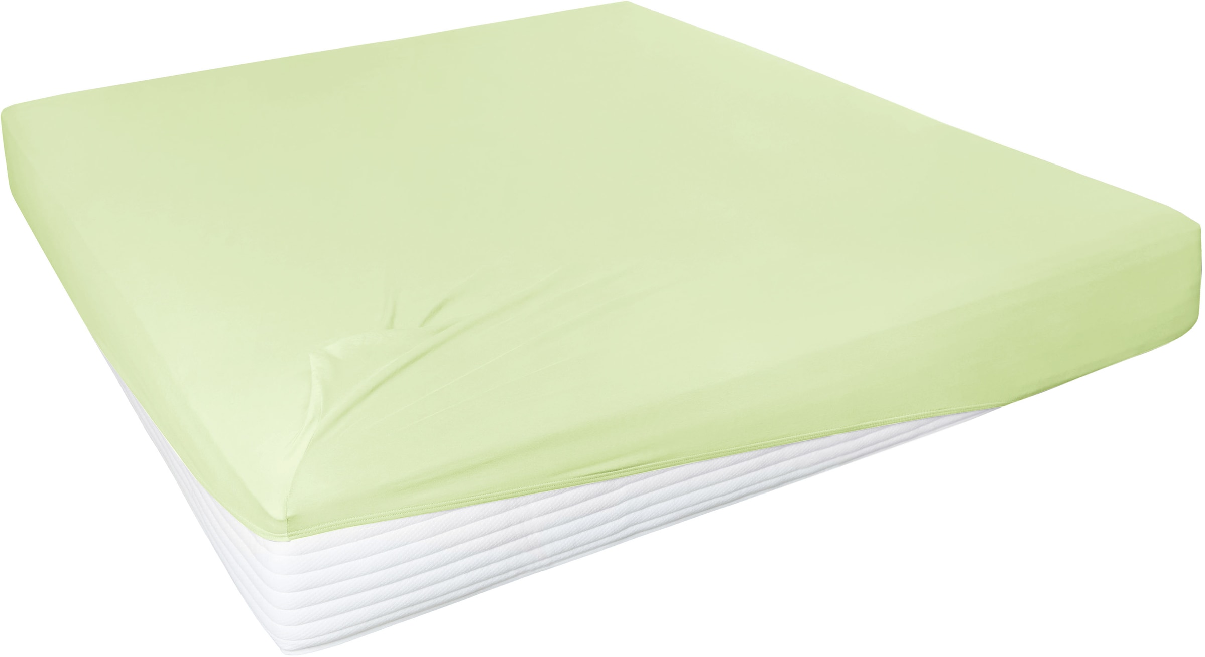 Primera Spannbettlaken "Elasthan-Feinjersey" PREMIUM, aus 95% gekämmter Baumwolle und 5% Elasthan, bis 28 cm Höhe