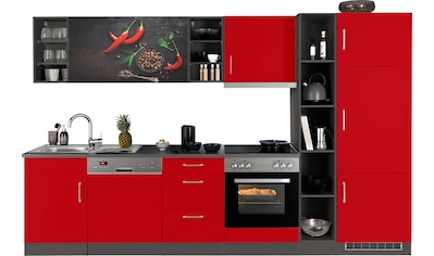 HELD MÖBEL Küchenzeile »Paris«, mit E-Geräten, Breite 310 cm kaufen