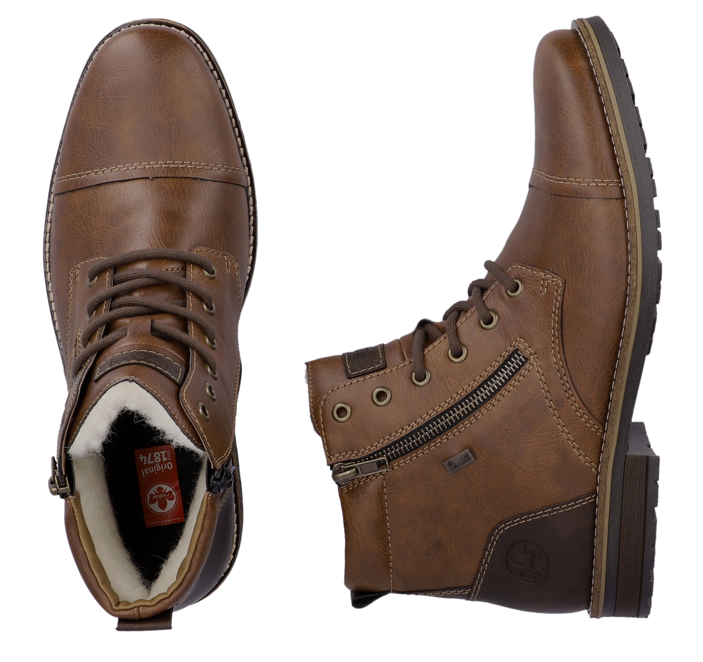 Rieker Winterstiefelette  , Schnürboots, Winterboots in schmaler Form