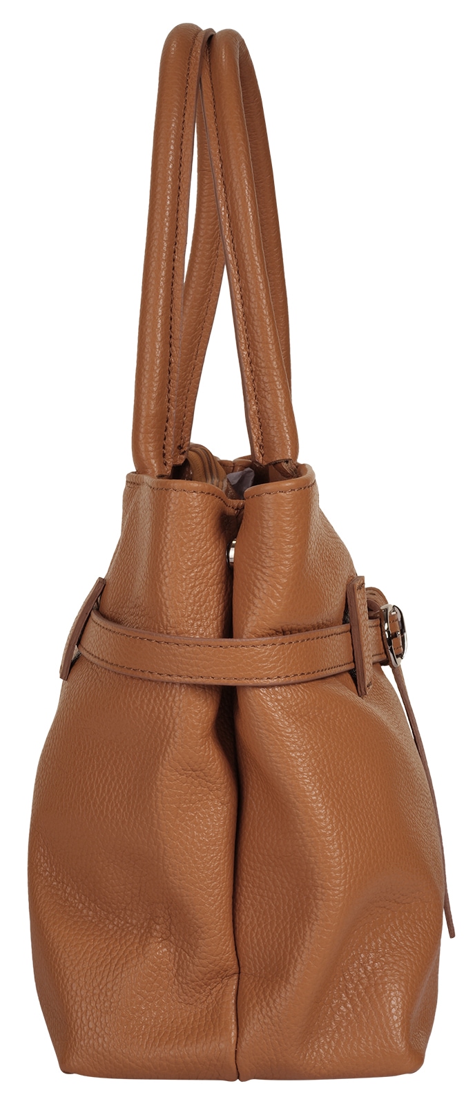 Cluty Henkeltasche, echt Leder, Made in Italy