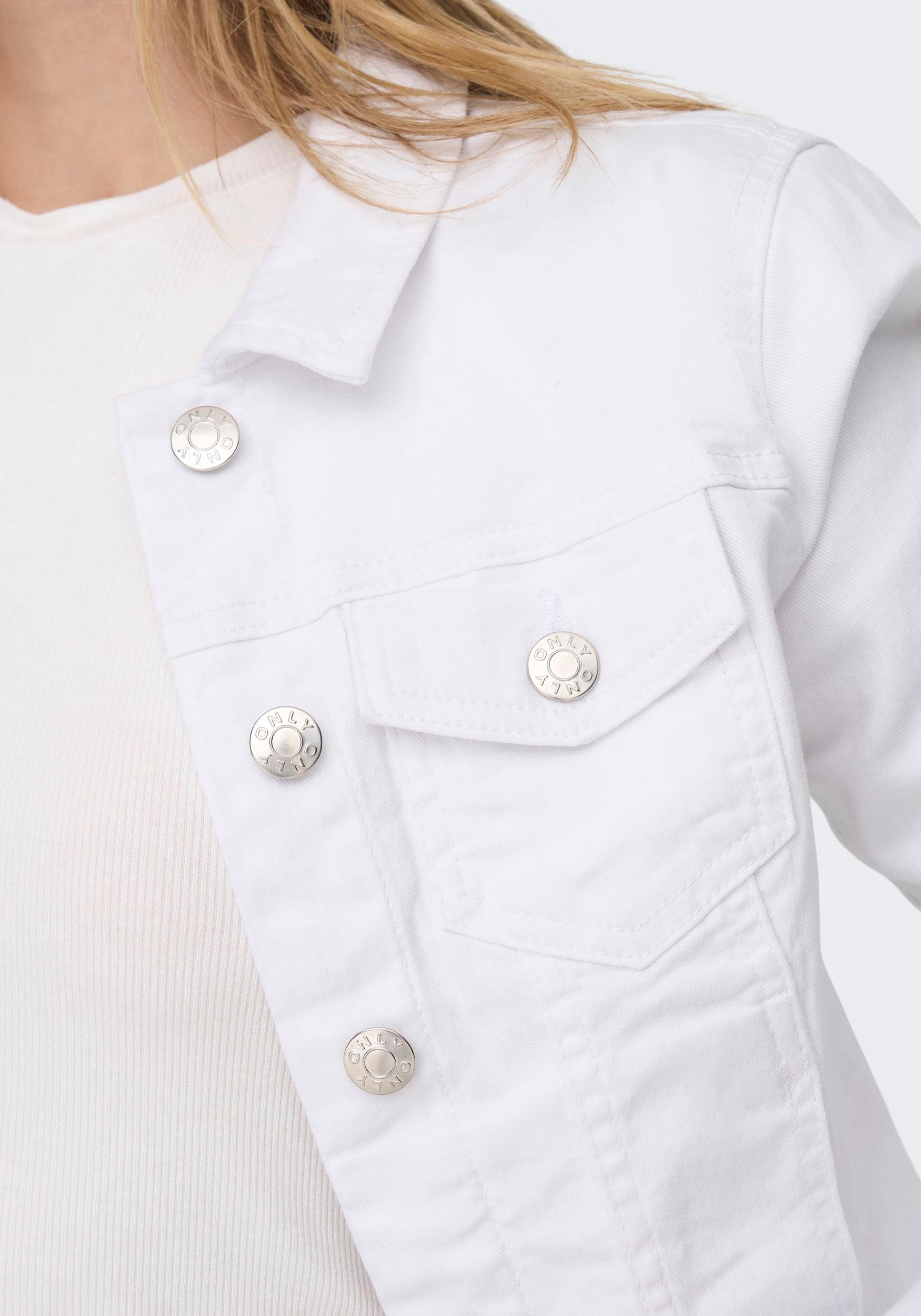 ONLY Jeansjacke »ONLWONDER DNM JACKET NOOS«, kurze, modische Form