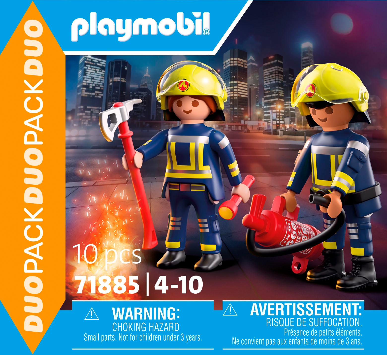 Playmobil® Konstruktions-Spielset »Feuerwehr (71885), Duo Pack« Made in Europe