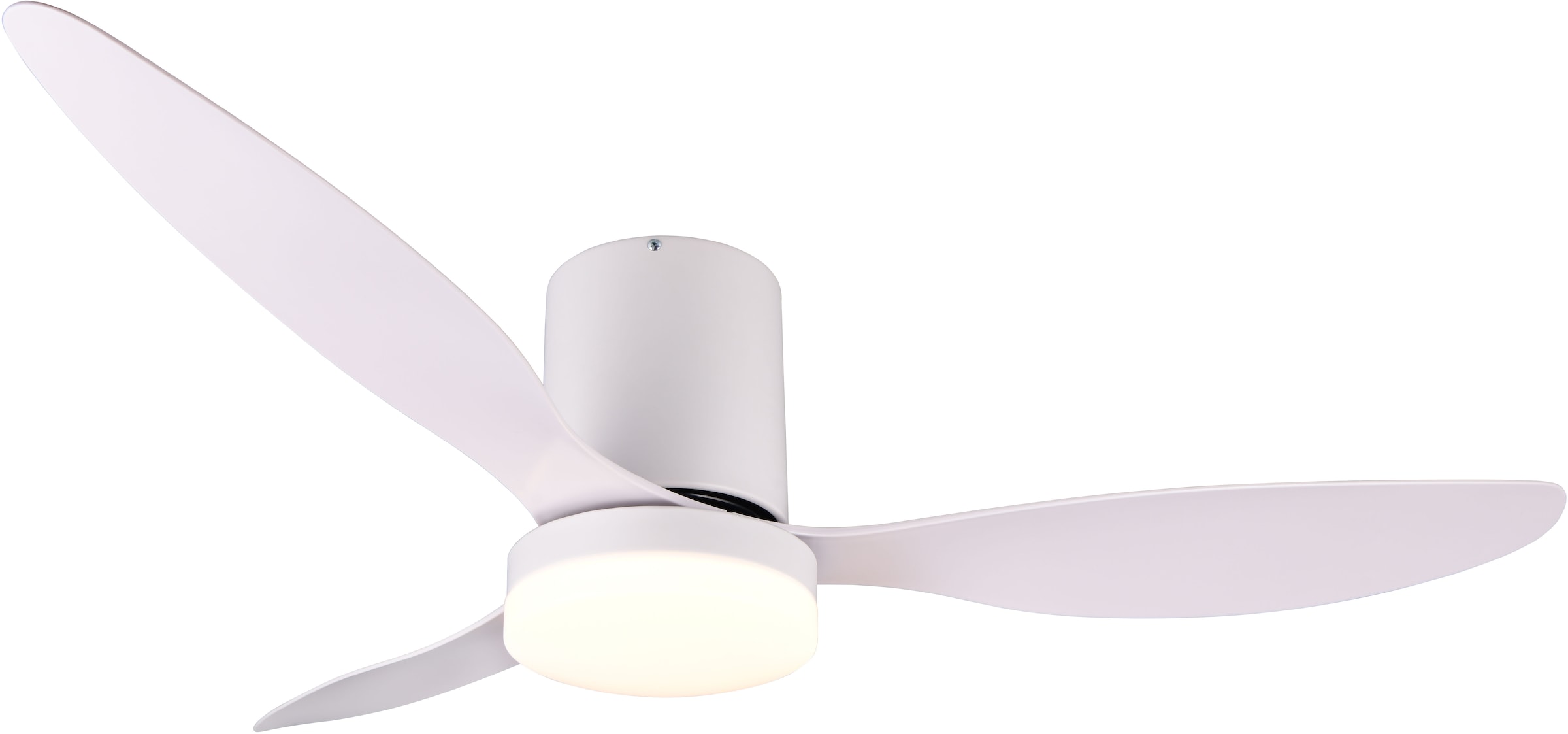 REALITY Leuchten LED Deckenleuchte »GÖTEBORG mit Ventilator, Deckenventilator mit Licht inkl Fernbedienung« LED-Board 1 Stk. warmweiß - kaltweiß 6 Geschwindigkeiten Timer Vor- & Rücklauf LED dimmbar CCT Nachtlicht
