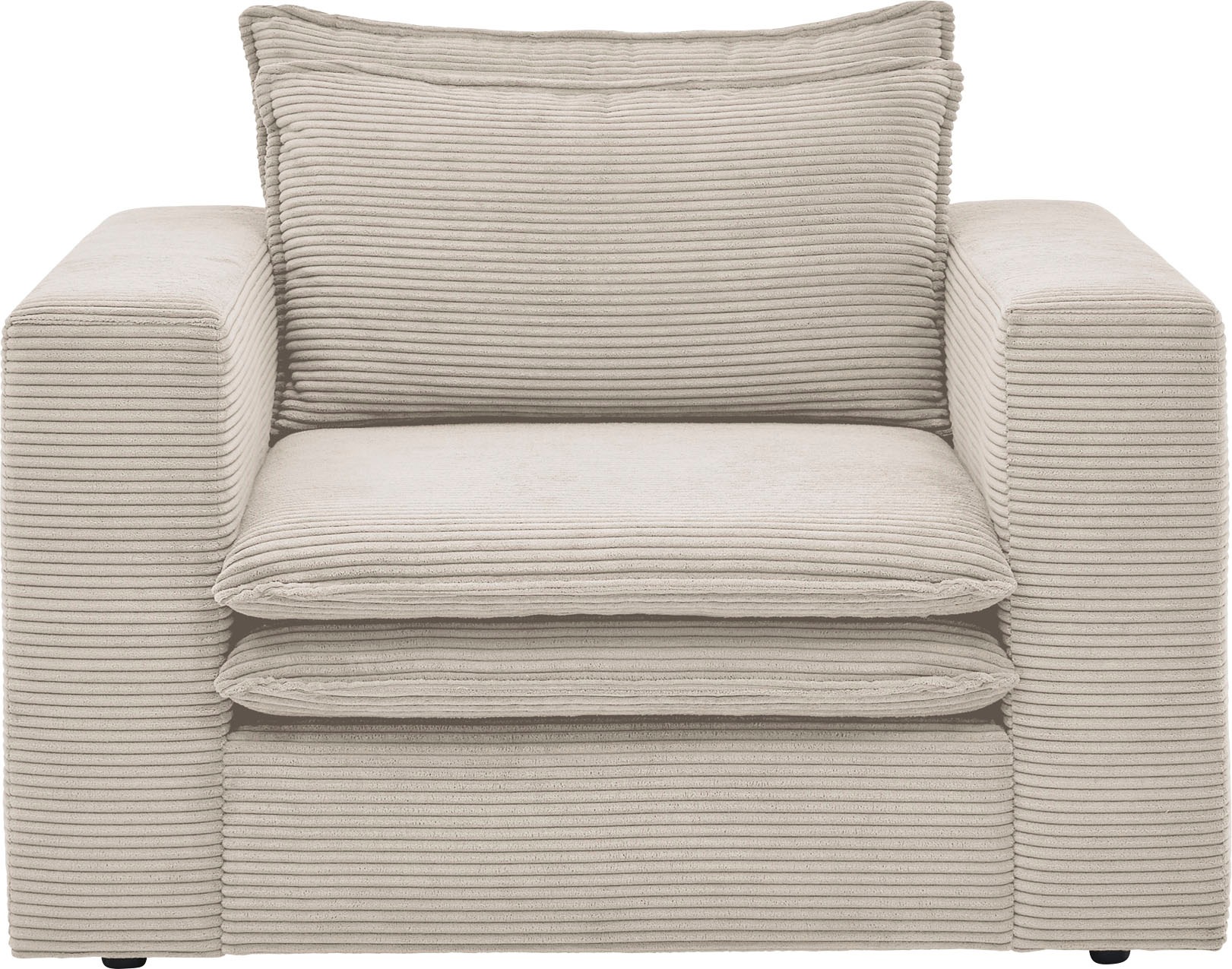 Places of Style Sessel »PIAGGE«, Hochwertiger Cord- passend zur Serie PIAGGE
