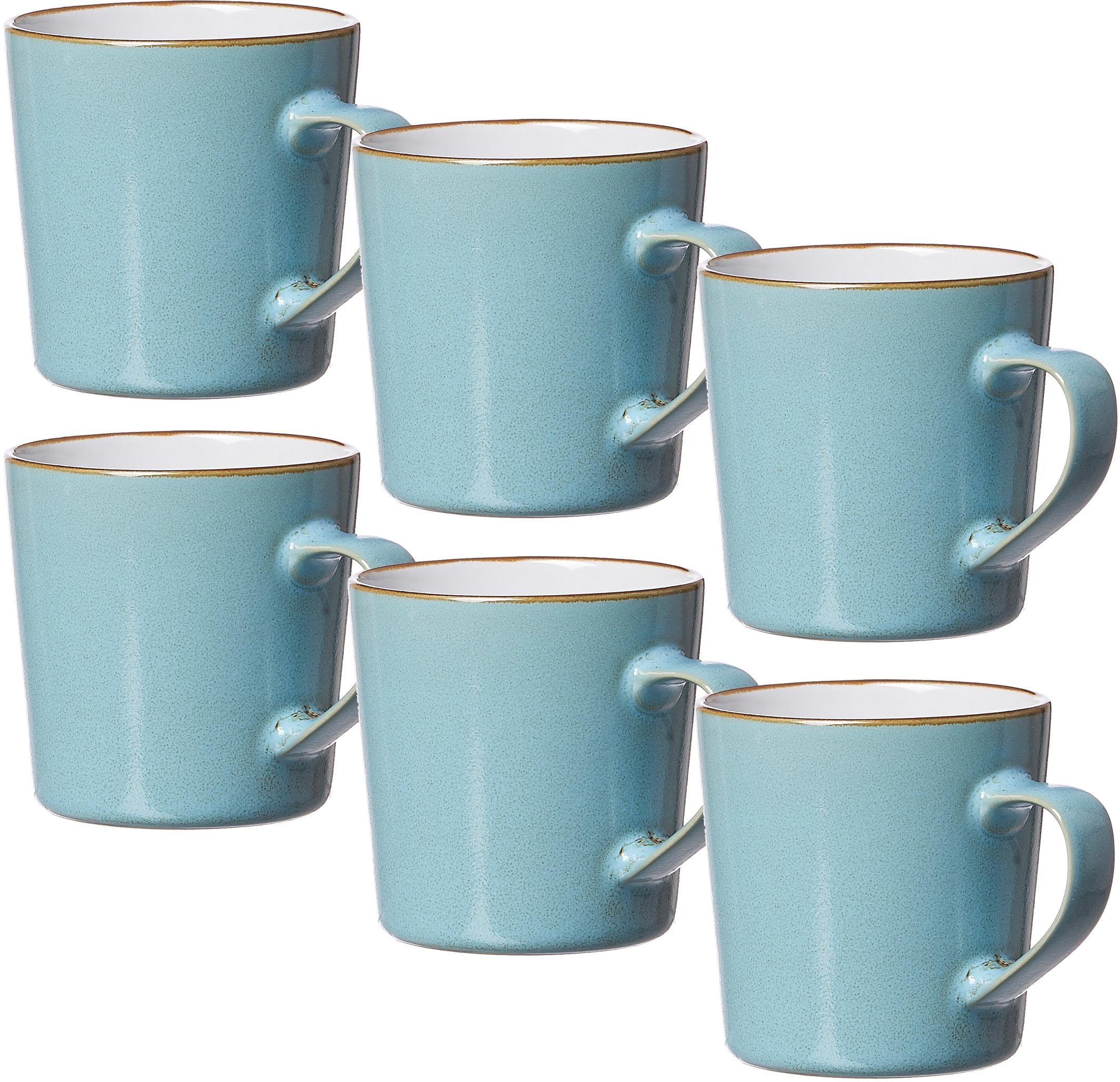 Ritzenhoff & Breker Becher »Kaffeebecher-Set Visby 6tlg, Weiß«, (Set, 6  tlg., Das Set besteht aus 6 Kaffeebechern), 6-teilig mit 3 Jahren XXL  Garantie | Teebecher